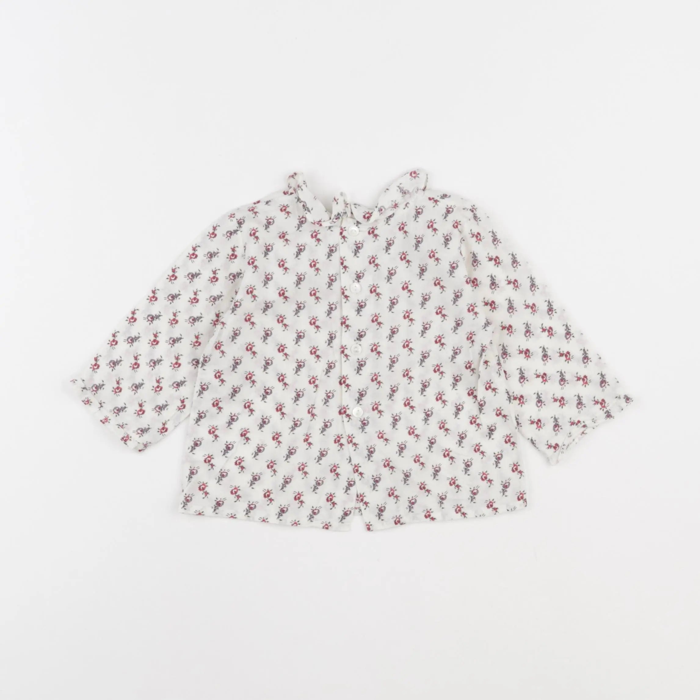 Bonpoint - blouse rouge - 6 mois