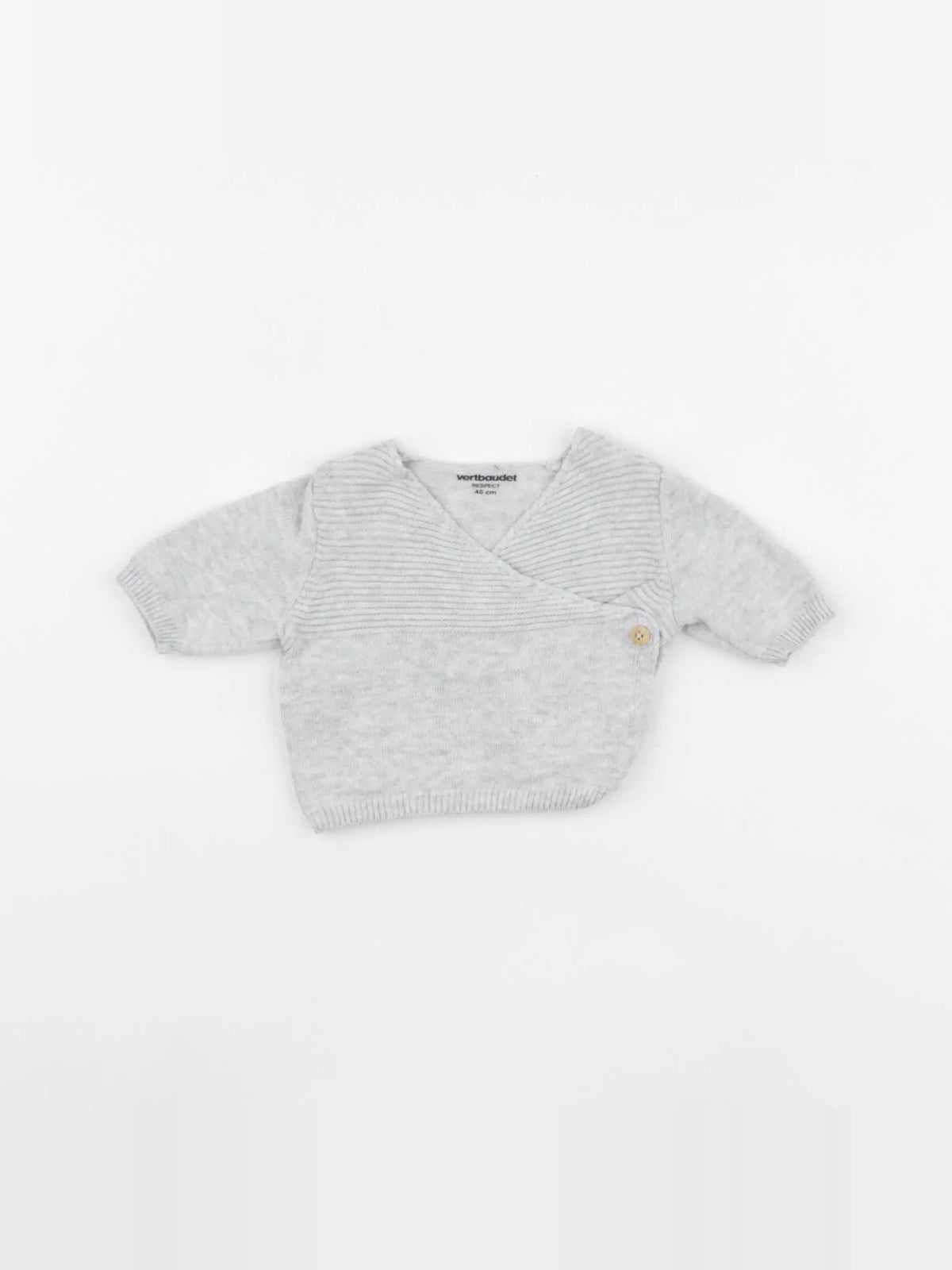 Vertbaudet - gilet gris - Prématuré