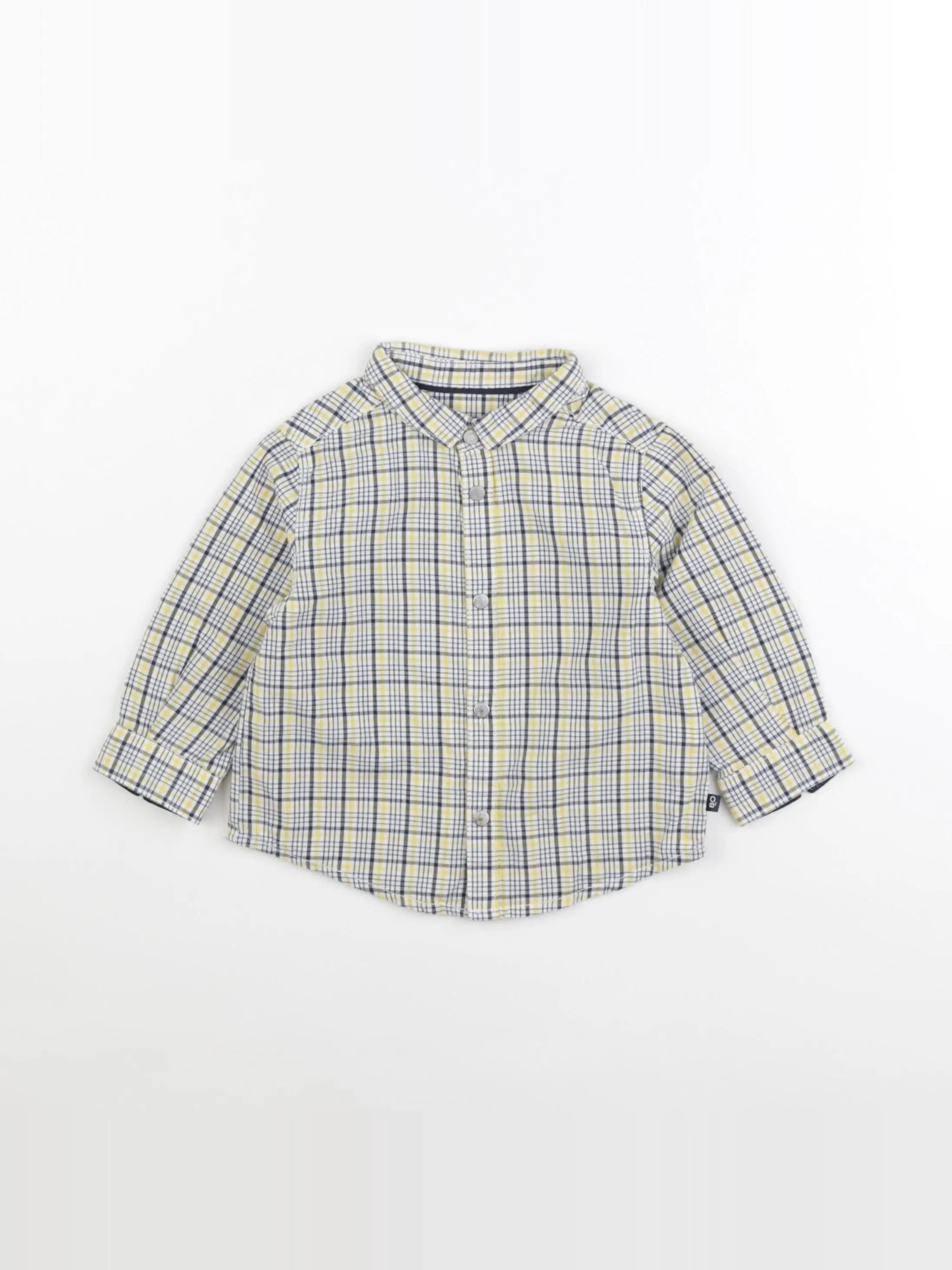 Obaïbi - chemise jaune - 12 mois