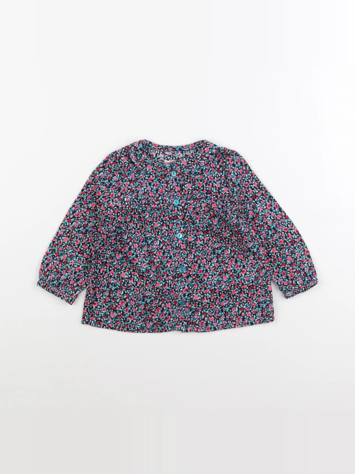 DPAM - blouse vert - 12 mois