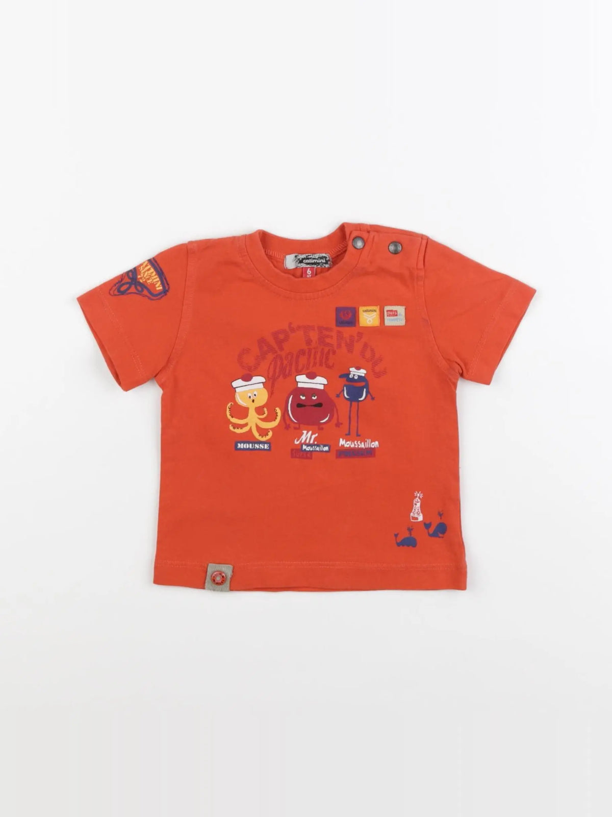 Catimini - tee-shirt orange - 6 mois