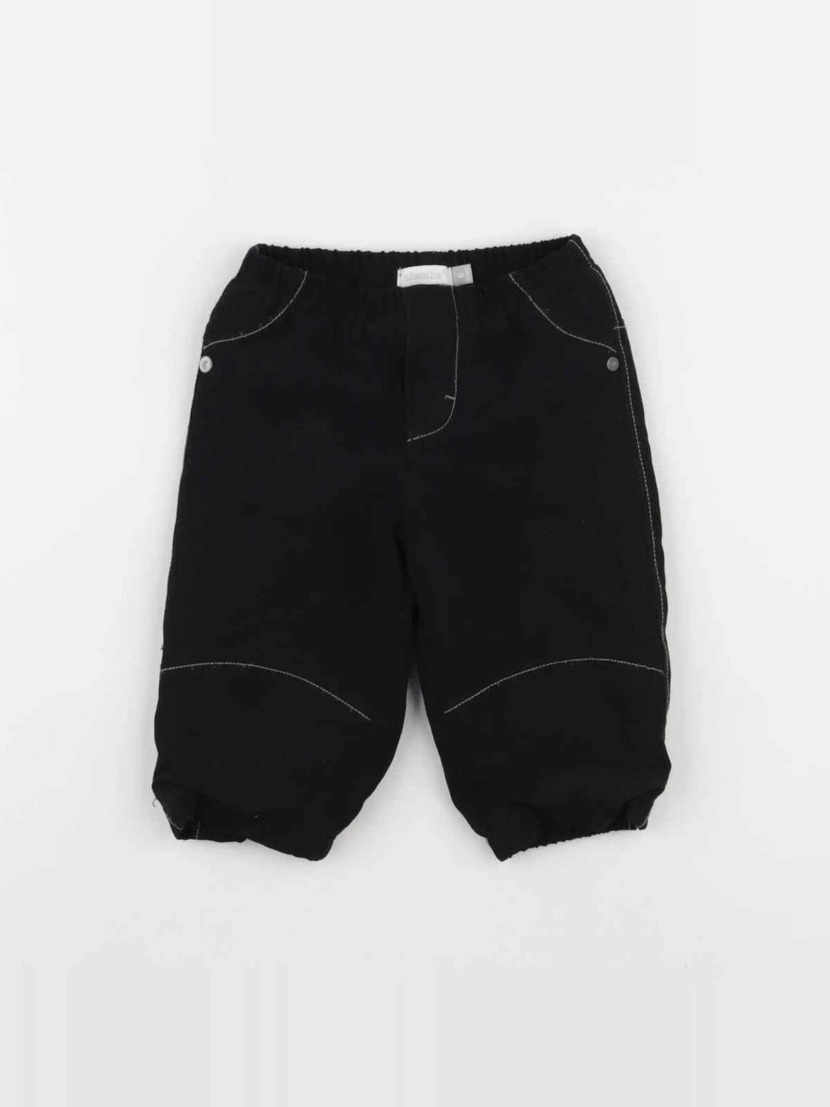 Absorba - pantalon doublé noir - 6 mois