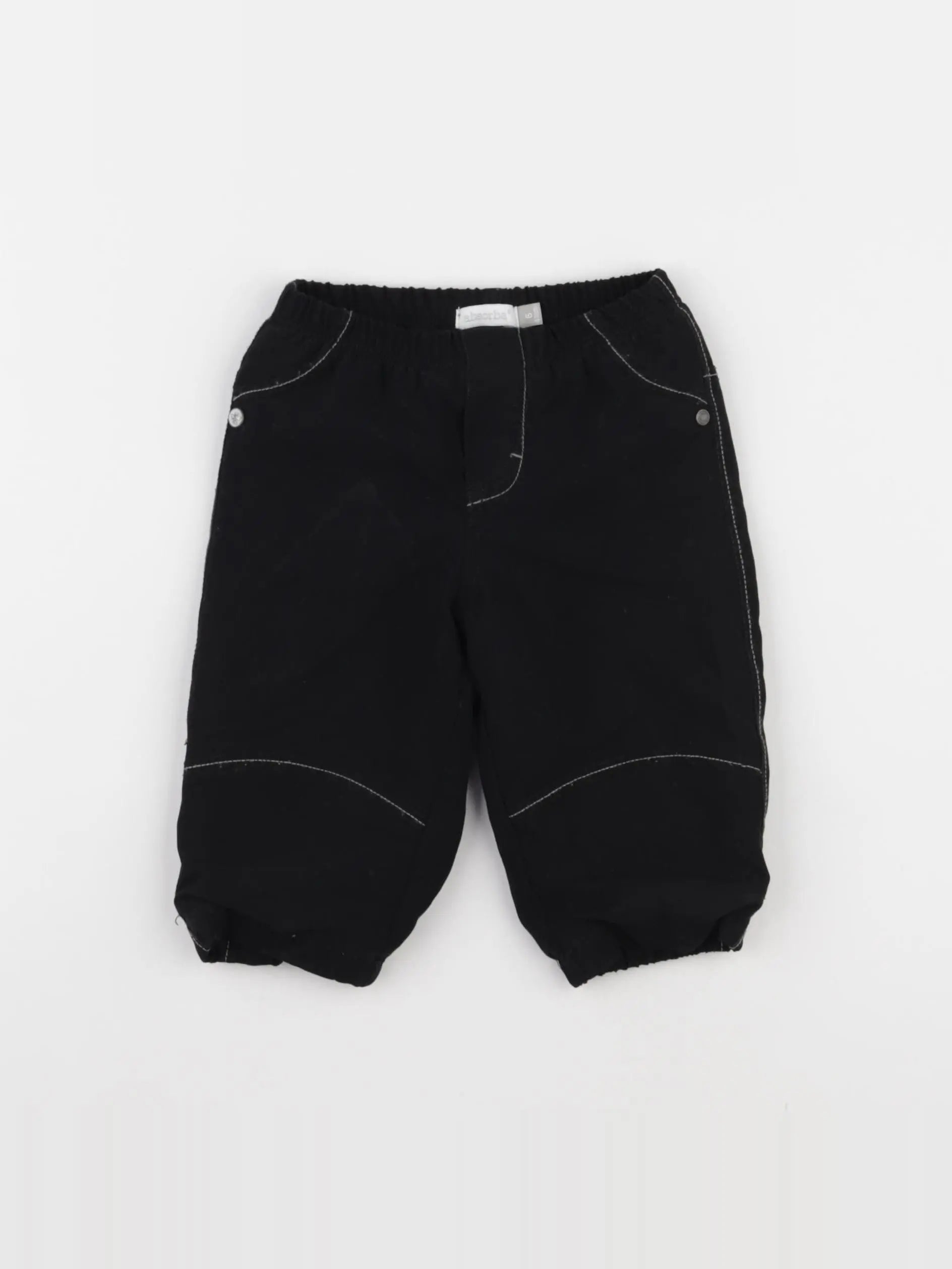 Absorba - pantalon doublé noir - 6 mois