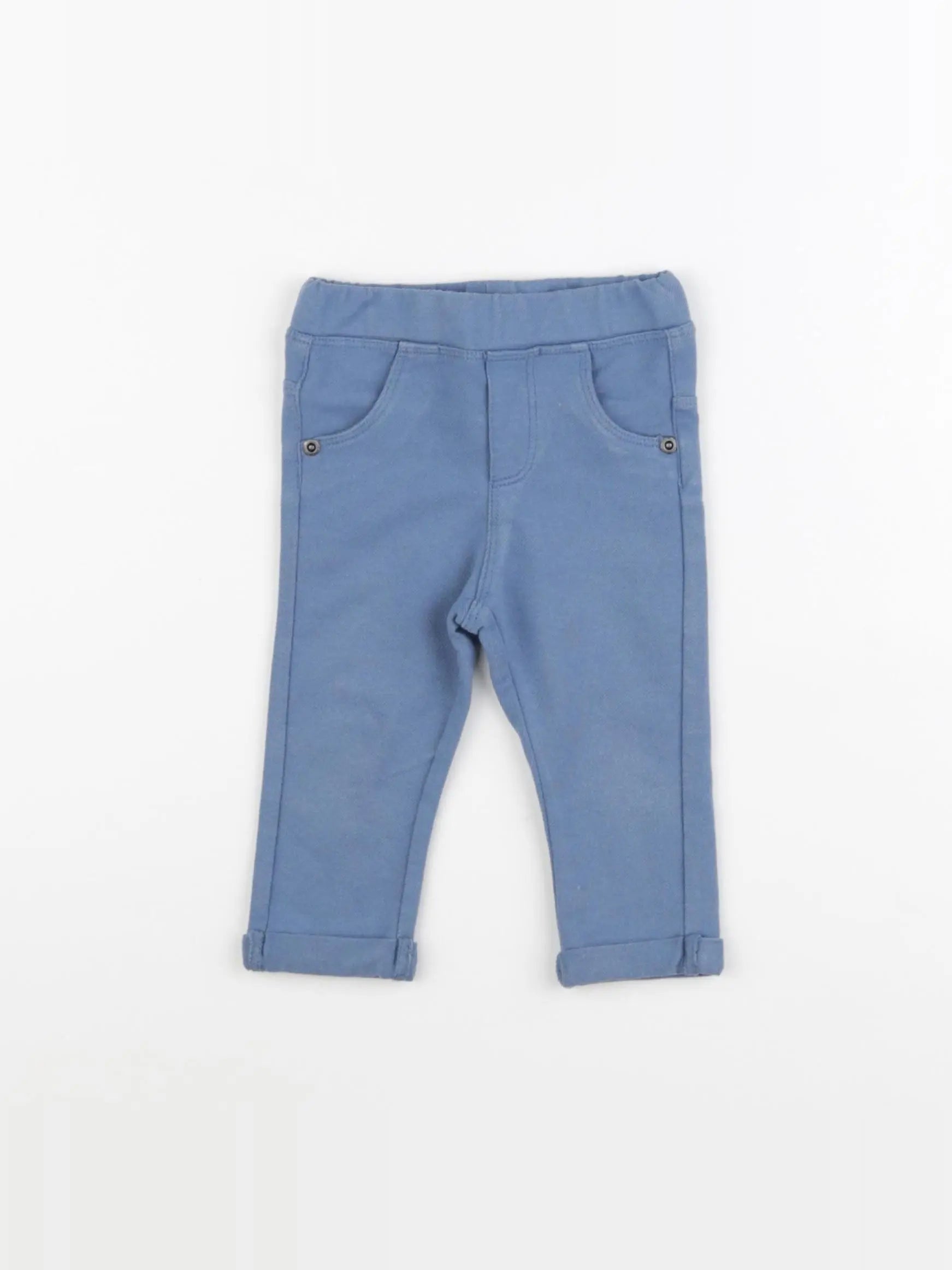 Vertbaudet - jegging bleu - 9 mois