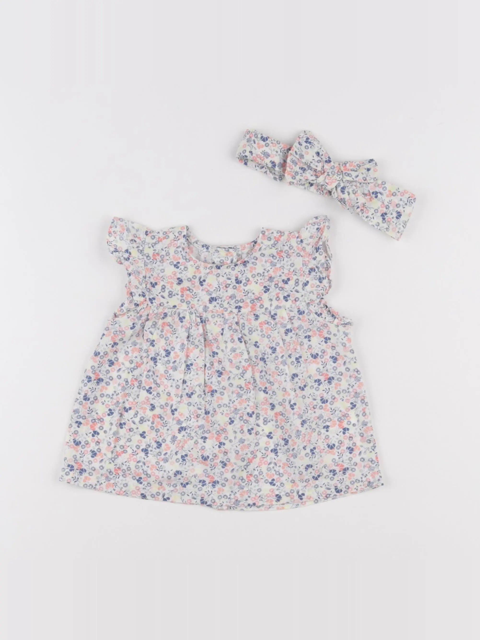 Vertbaudet - blouse multicolore - 9 mois