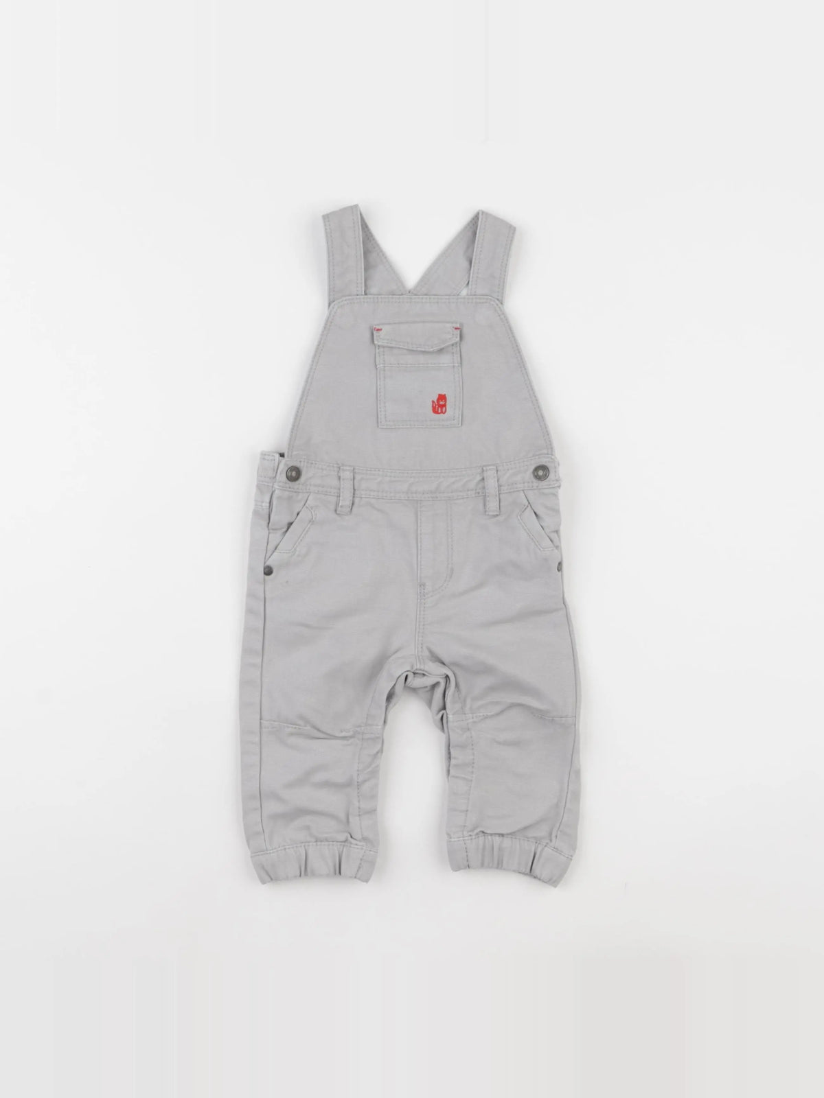 Obaïbi - salopette gris - 6 mois
