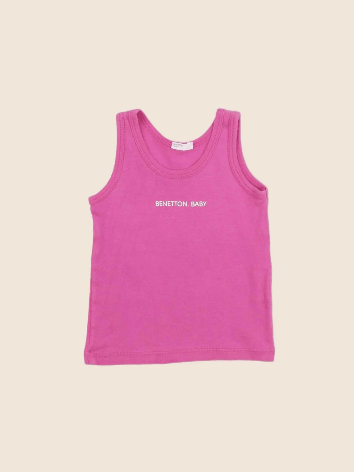 Benetton - débardeur rose - 9/12 mois