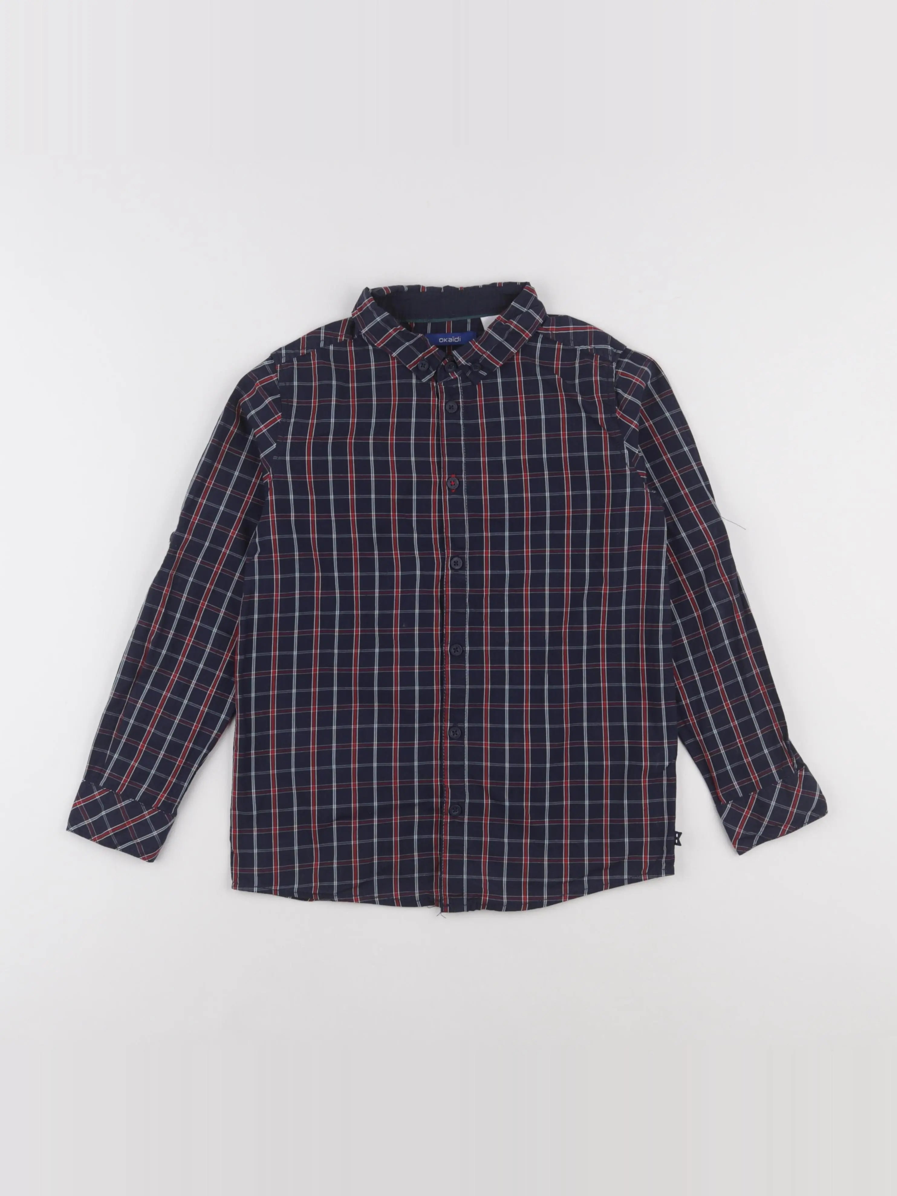 Okaidi - chemise bleu - 8 ans