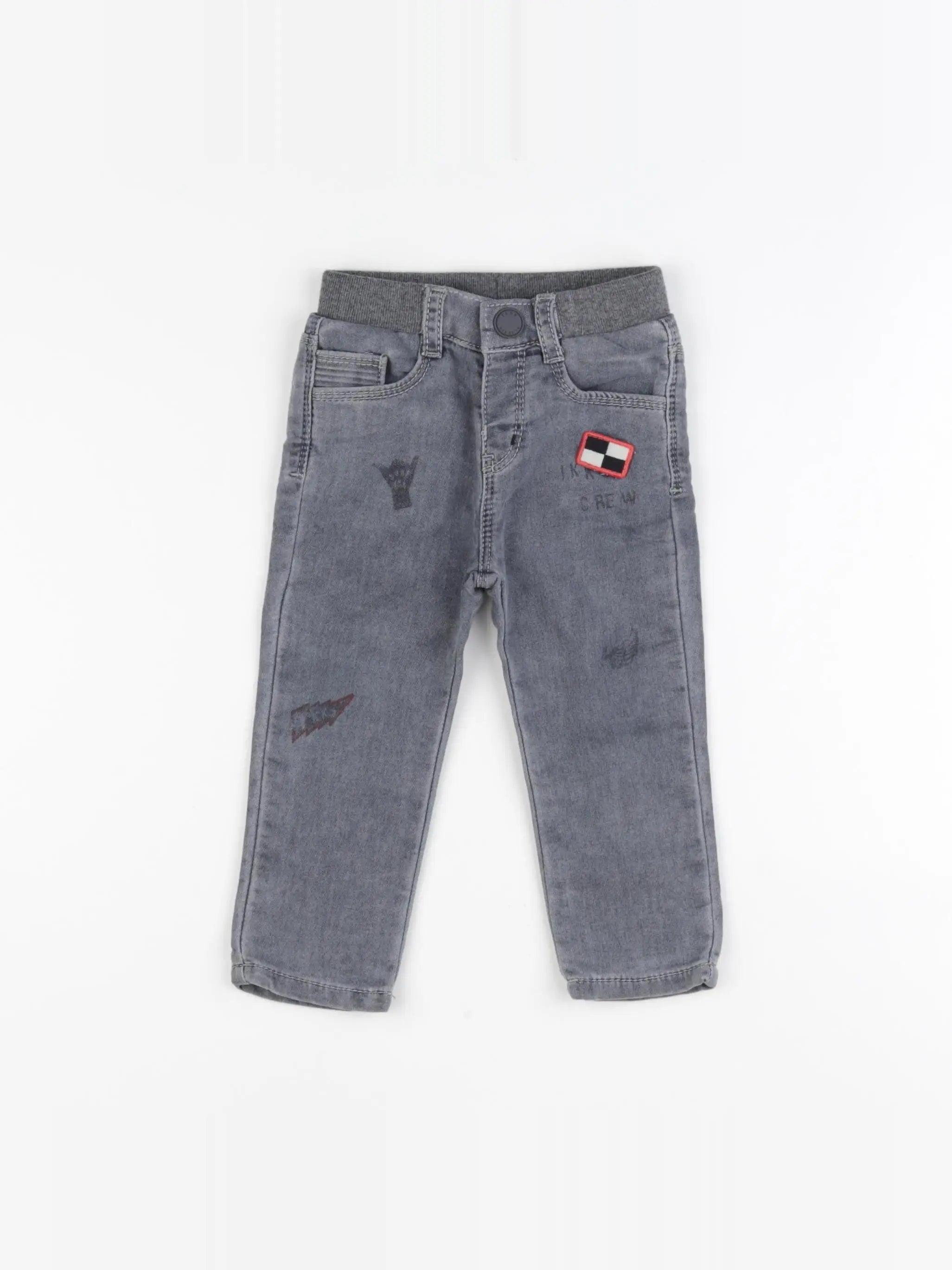 IKKS - jean gris - 18 mois