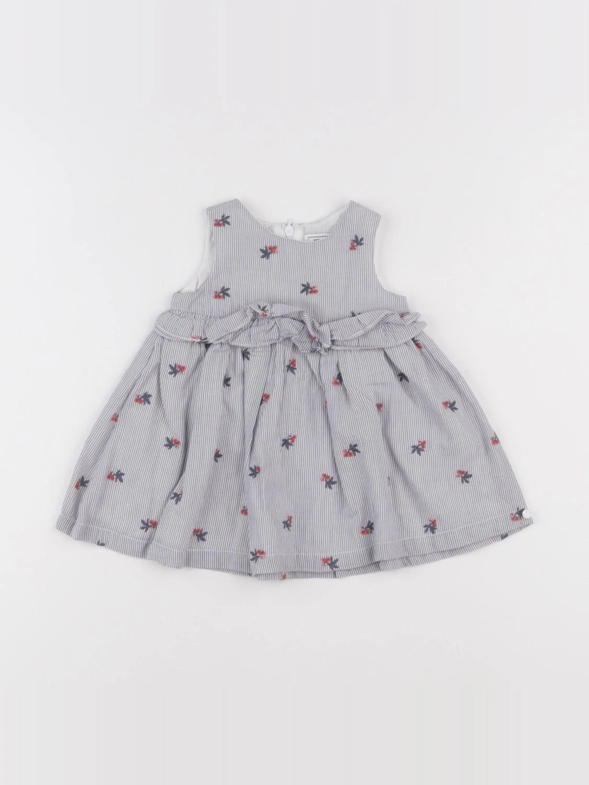 Tartine & Chocolat - robe blanc, bleu - 6 mois