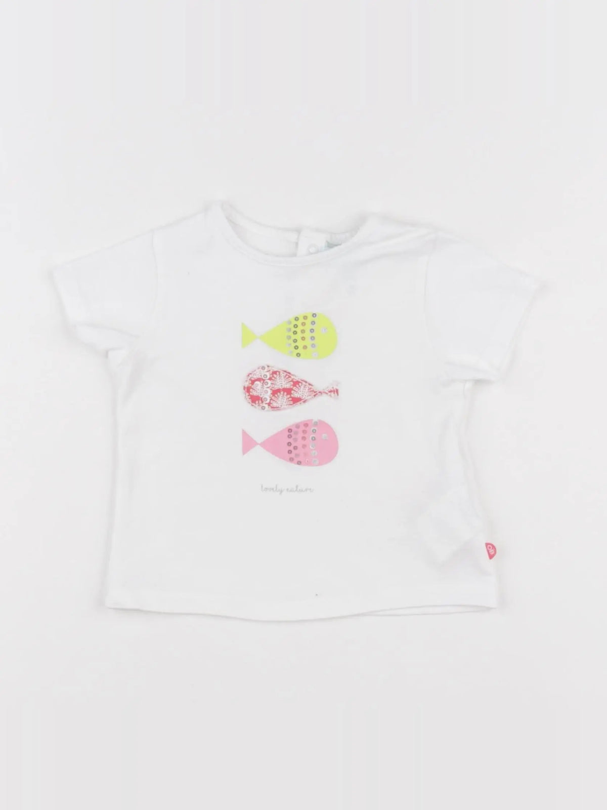 Obaïbi - tee-shirt blanc - 6 mois