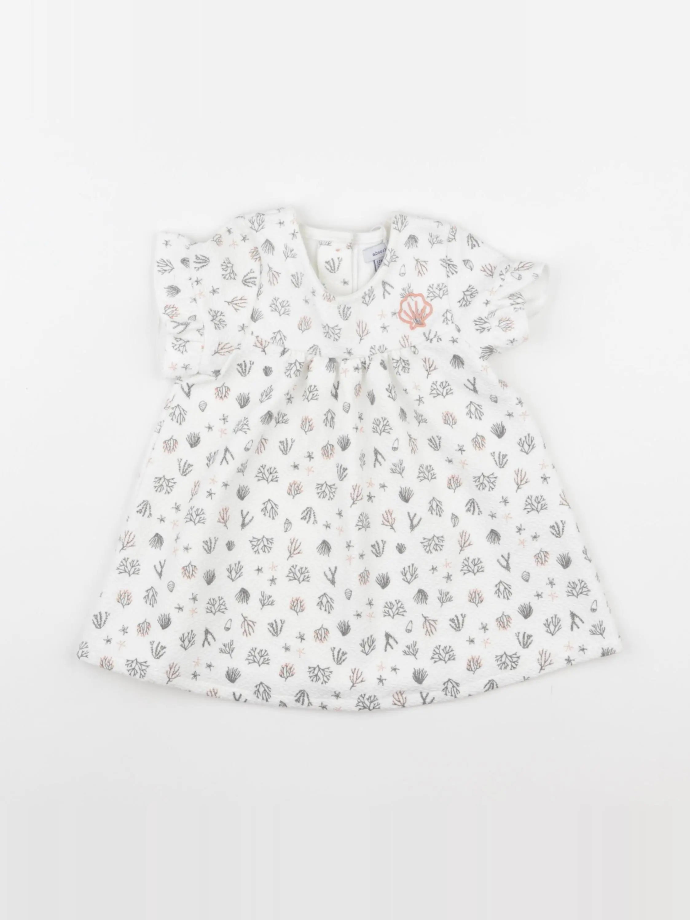 Absorba - robe blanc - 12 mois