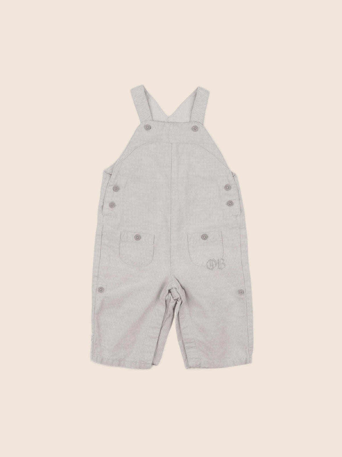 Obaïbi - salopette beige - 6 mois