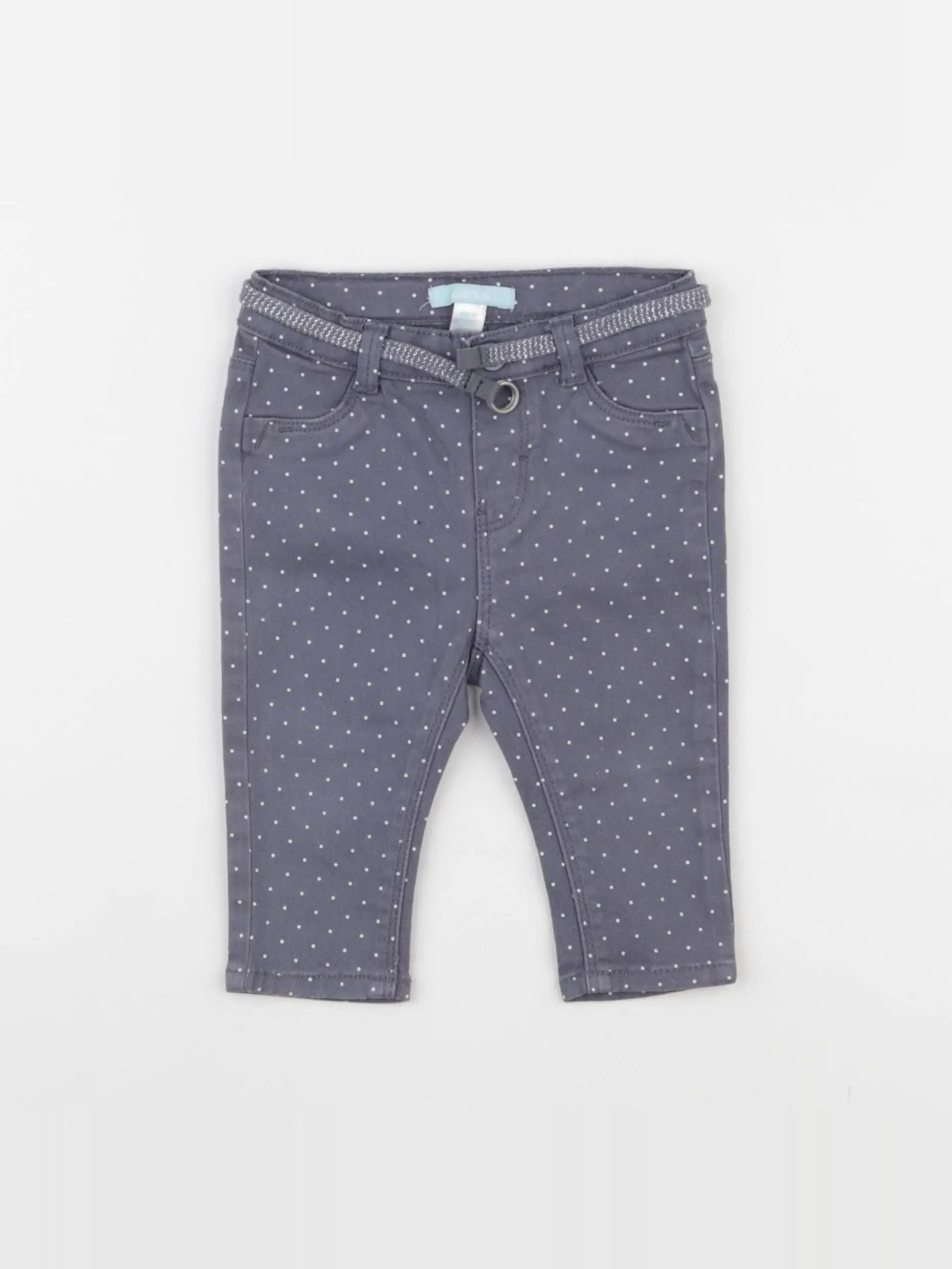 Obaïbi - pantalon gris - 6 mois