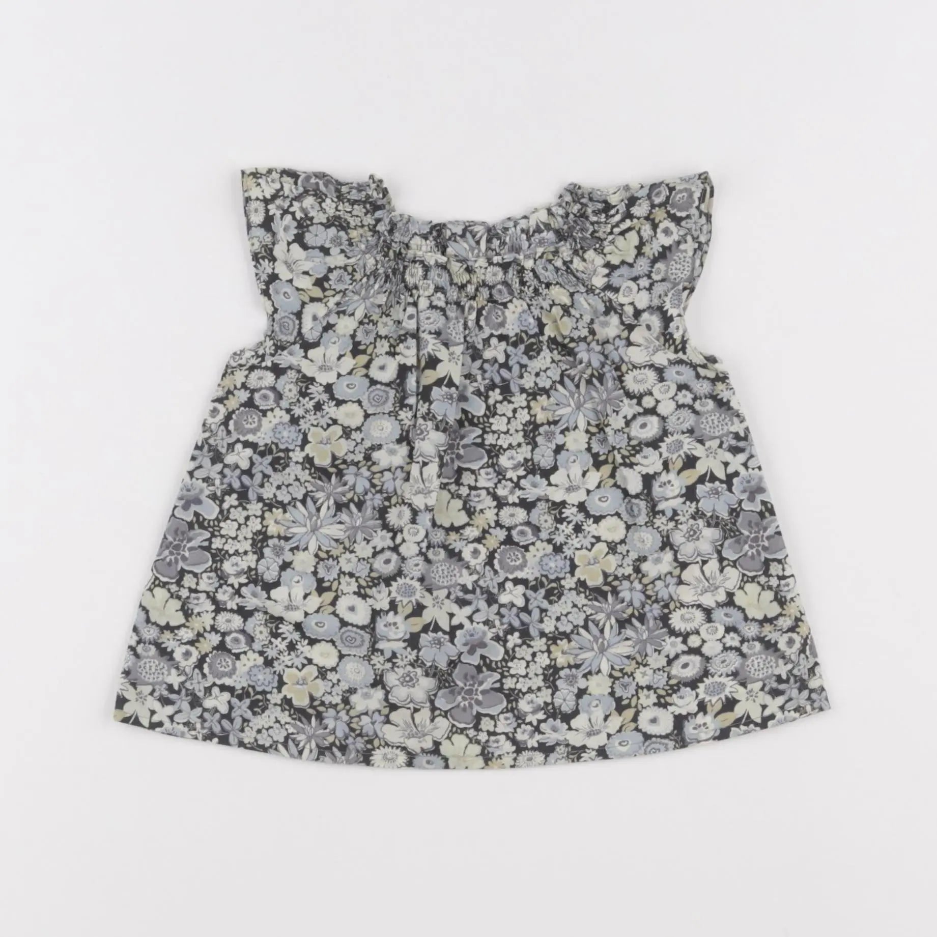 Bonpoint - blouse bleu - 6 mois