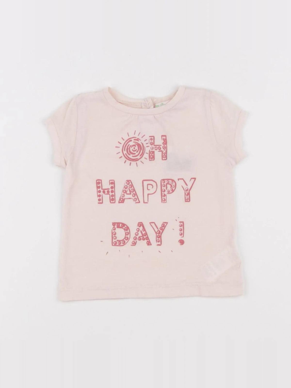 Bonpoint - tee-shirt rose - 12 mois