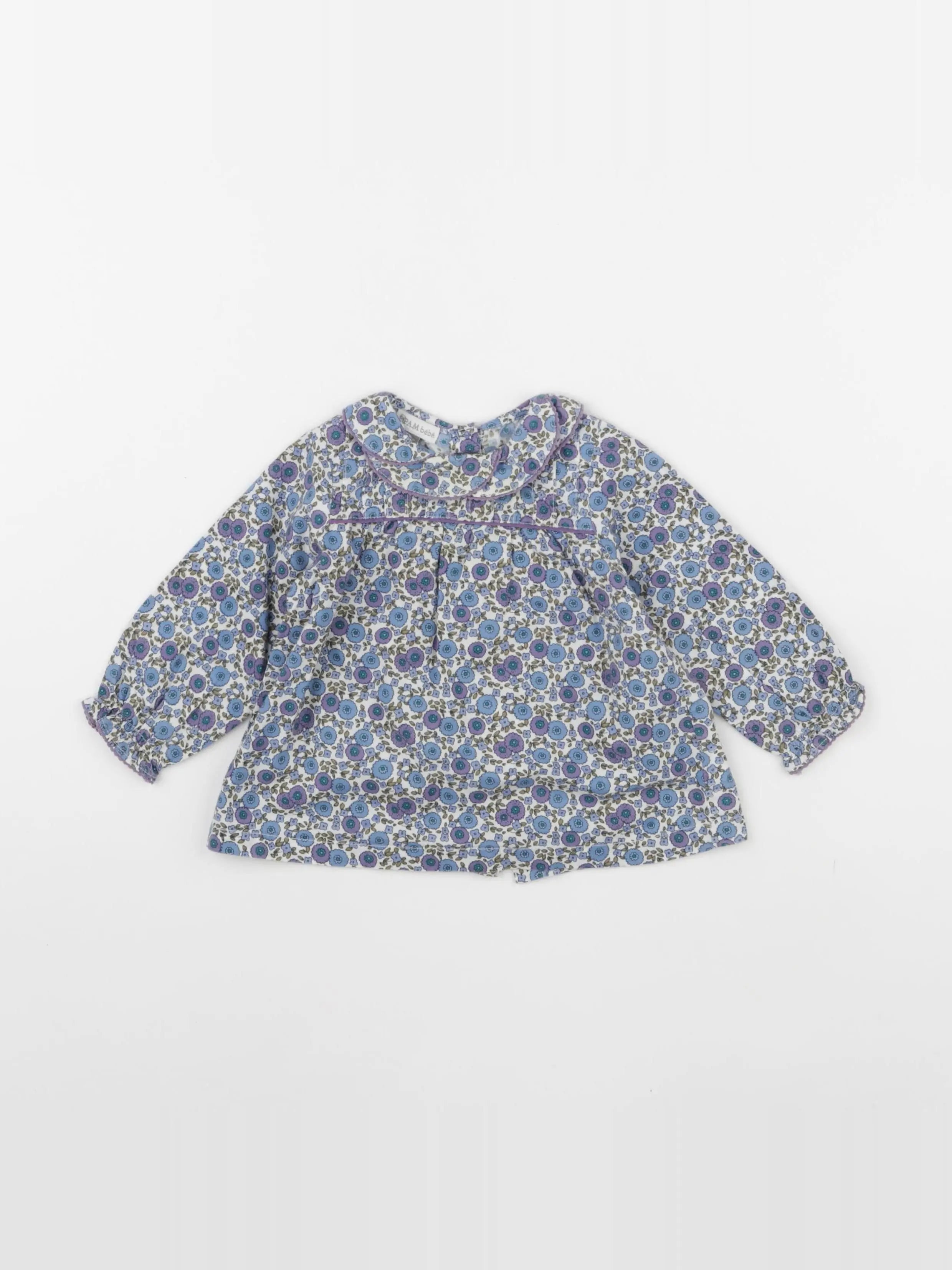 DPAM - blouse bleu - 6 mois