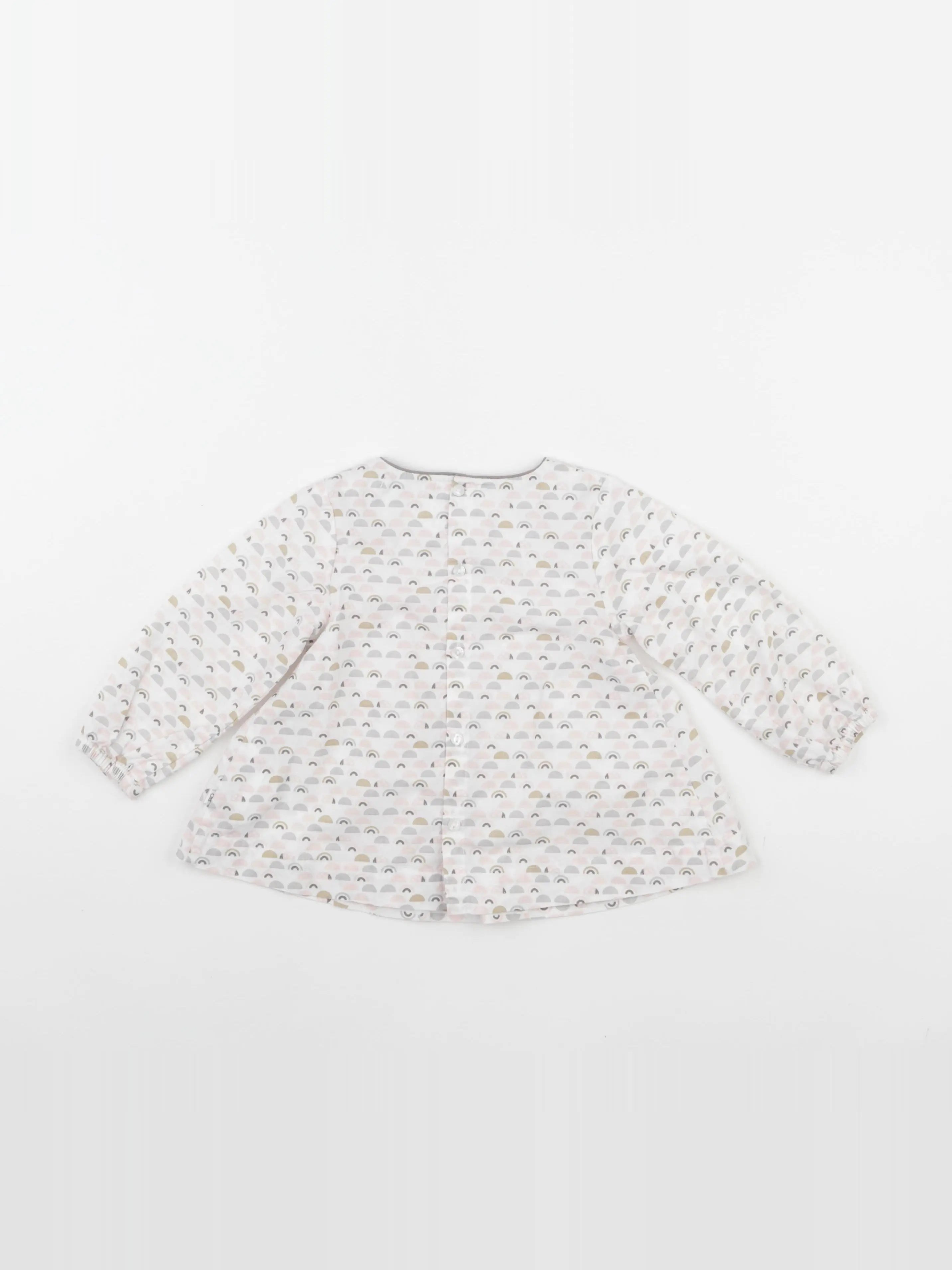 Obaïbi - blouse multicolore - 12 mois