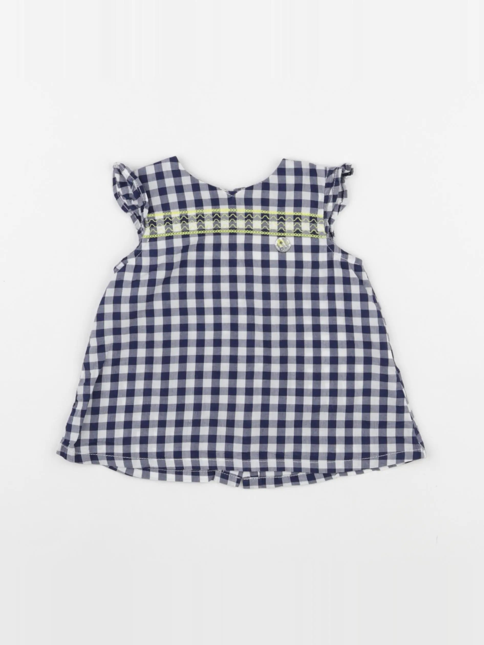 Sergent Major - blouse blanc, bleu - 6 mois