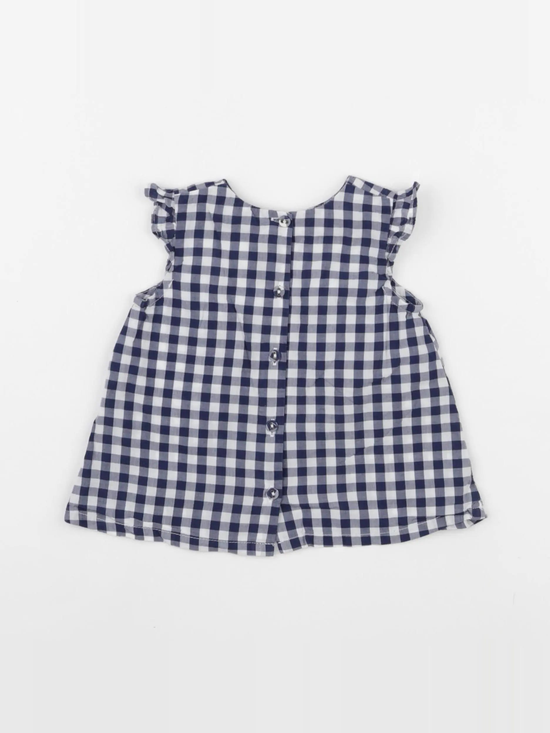 Sergent Major - blouse blanc, bleu - 6 mois