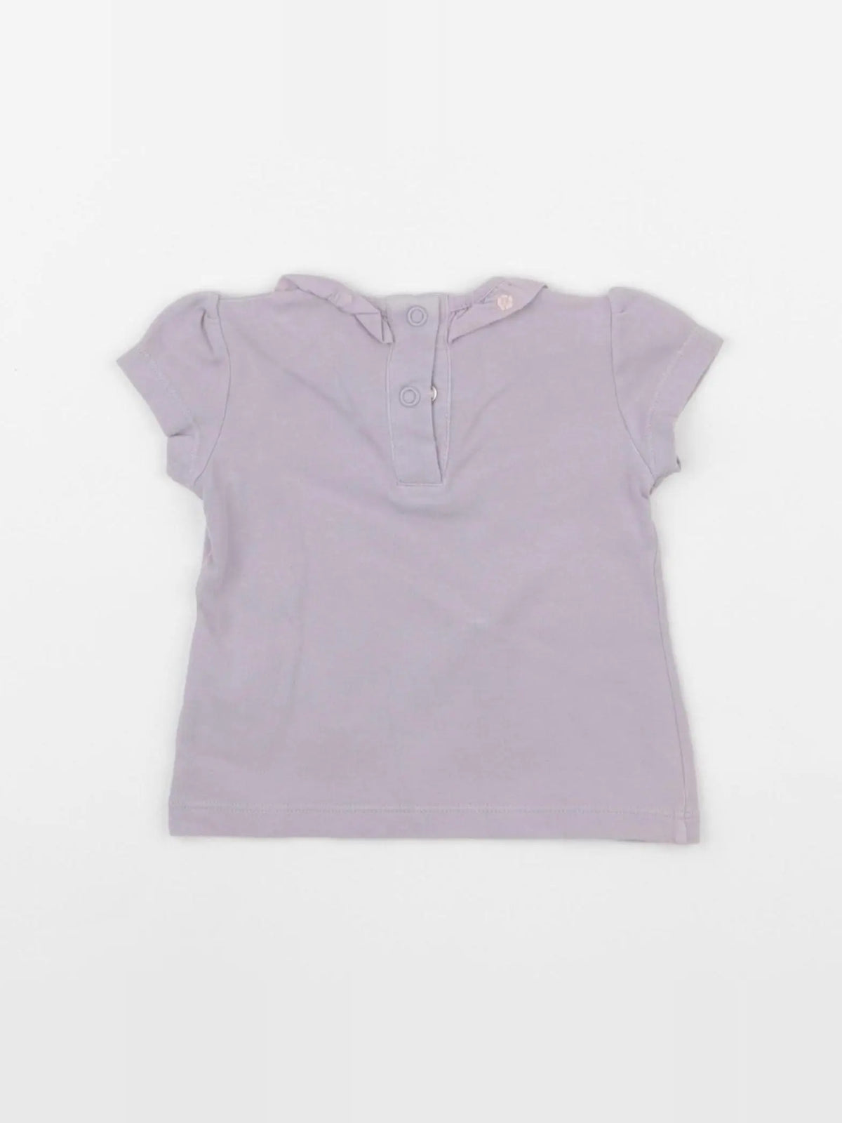 Benetton - tee-shirt violet - 1/3 mois