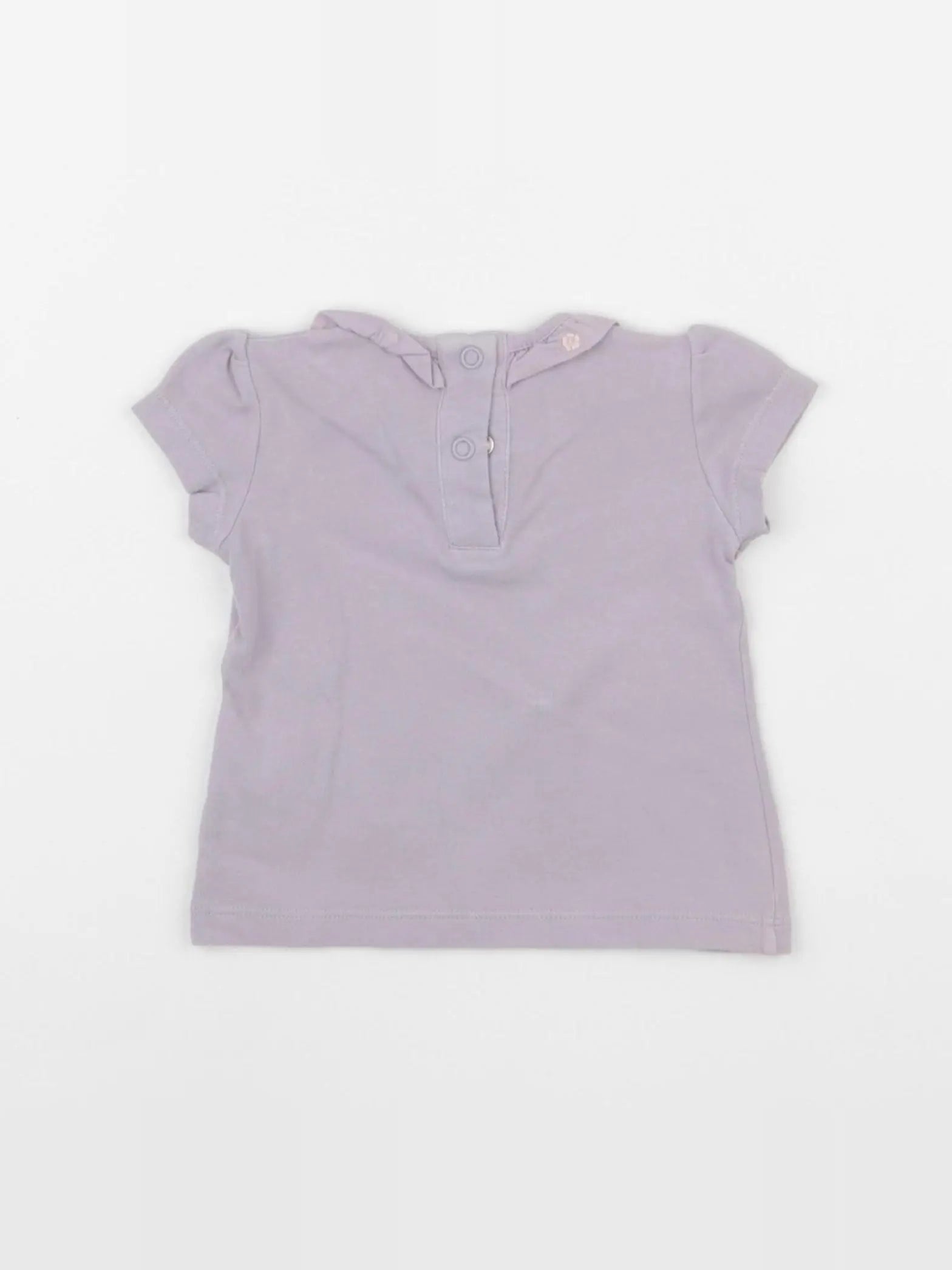 Benetton - tee-shirt violet - 1/3 mois