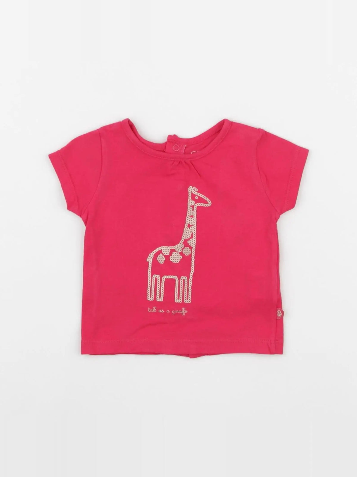 Obaïbi - tee-shirt rose - 3 mois