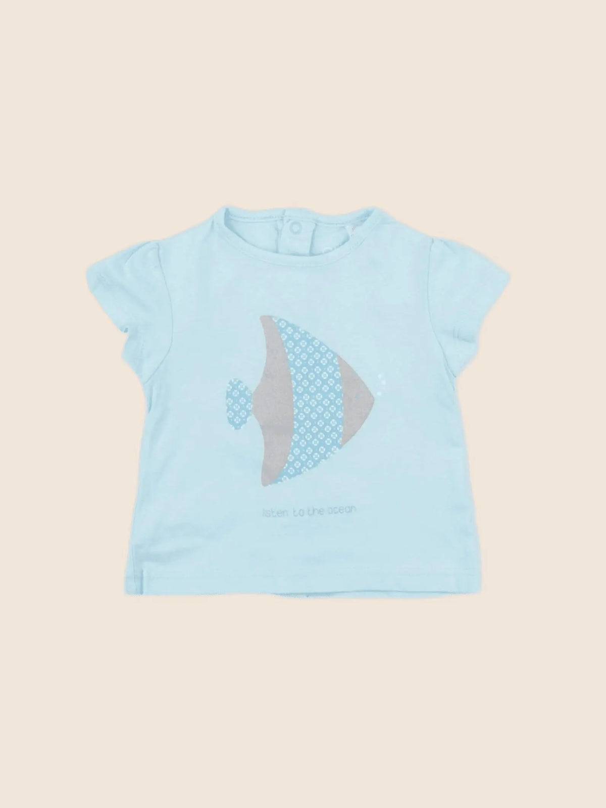 Obaïbi - tee-shirt bleu - 3 mois