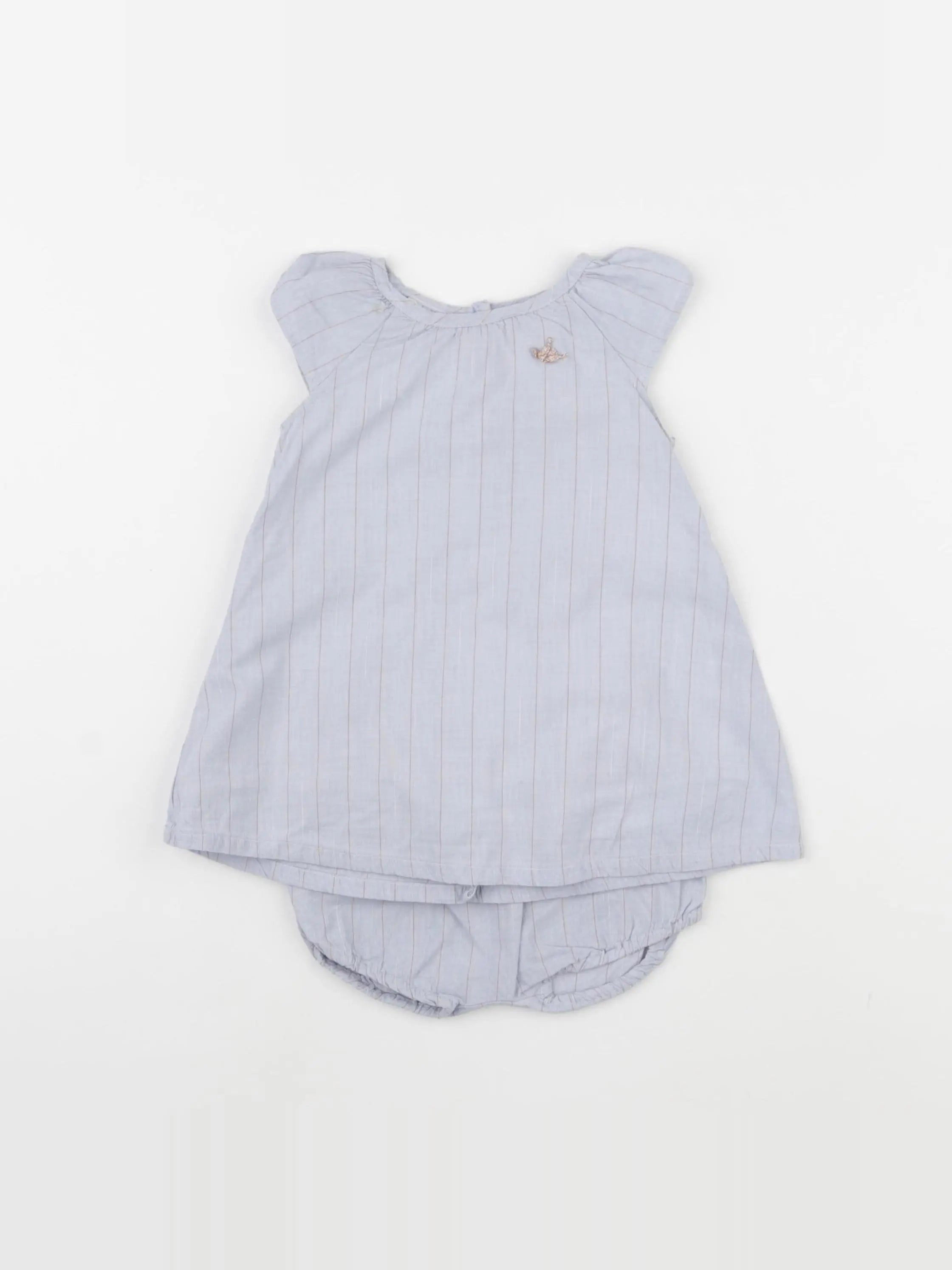 Absorba - robe bleu - 9 mois