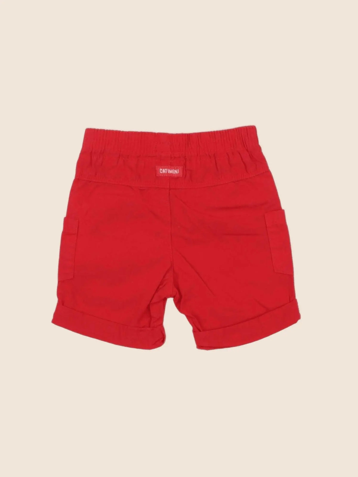 Catimini - short rouge - 3 mois