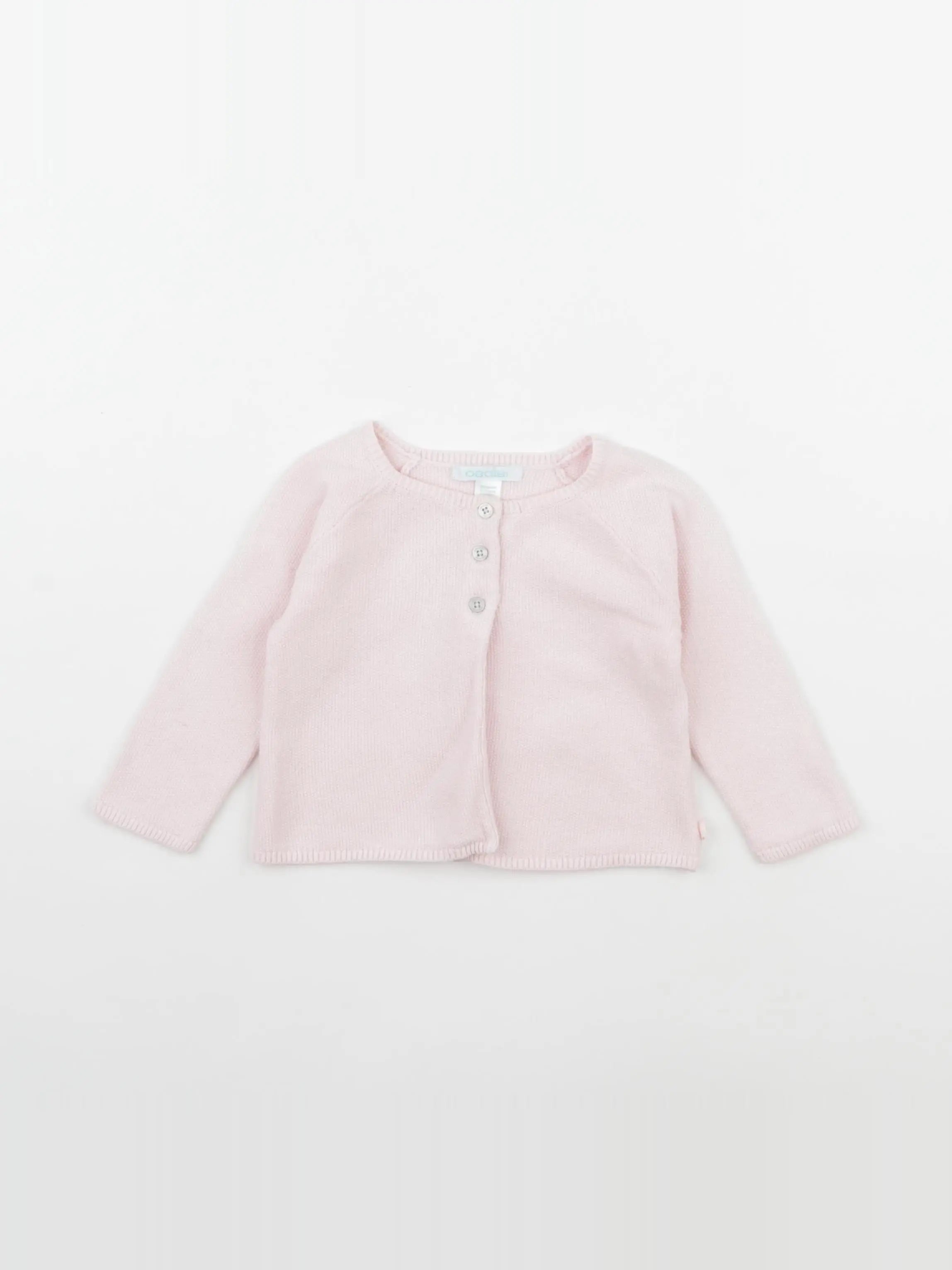 Obaïbi - gilet rose - 6 mois