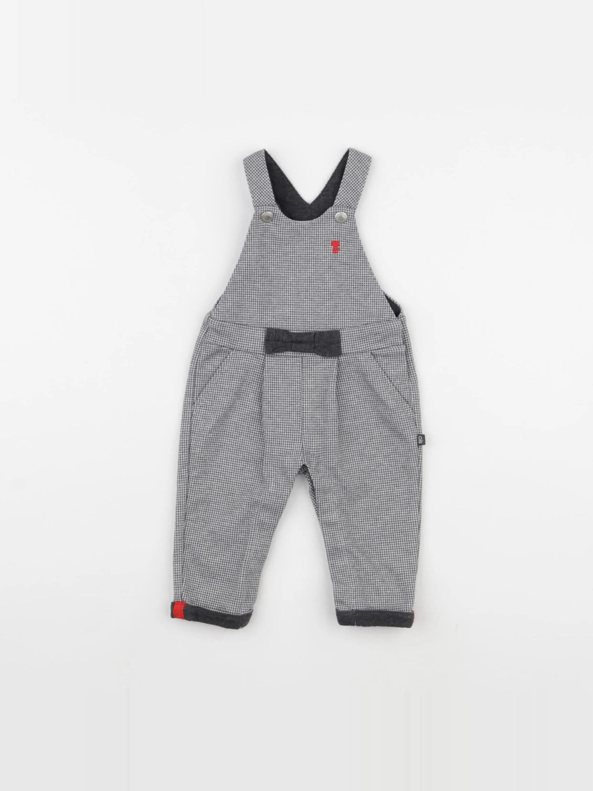 Obaïbi - salopette gris - 3 mois