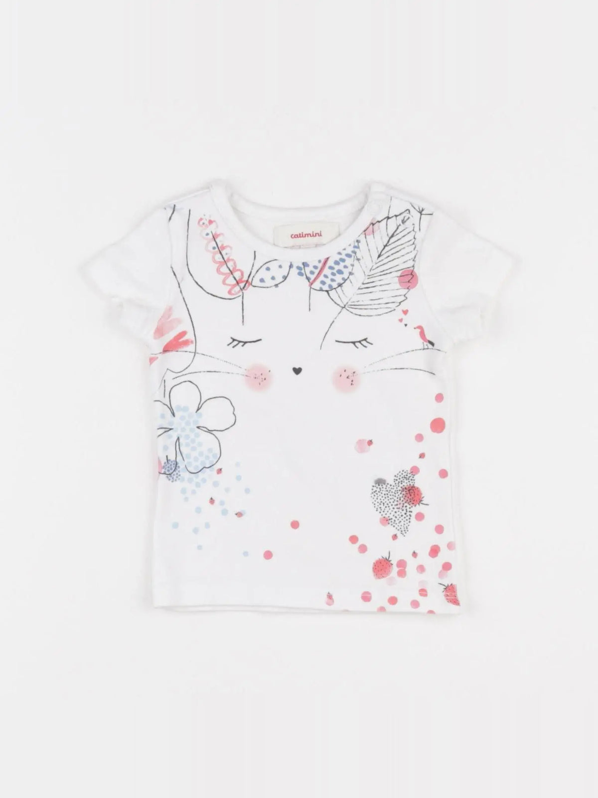 Catimini - tee-shirt blanc - 6 mois