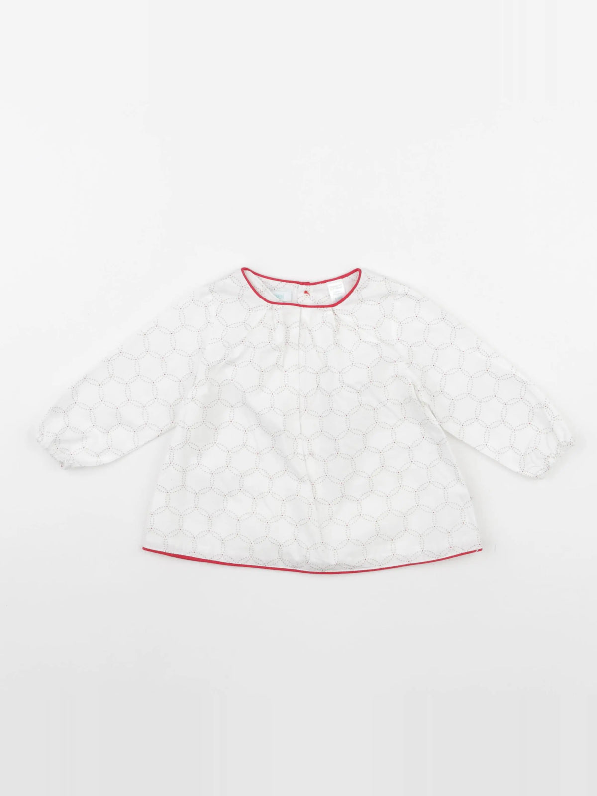 Obaïbi - blouse blanc - 6 mois