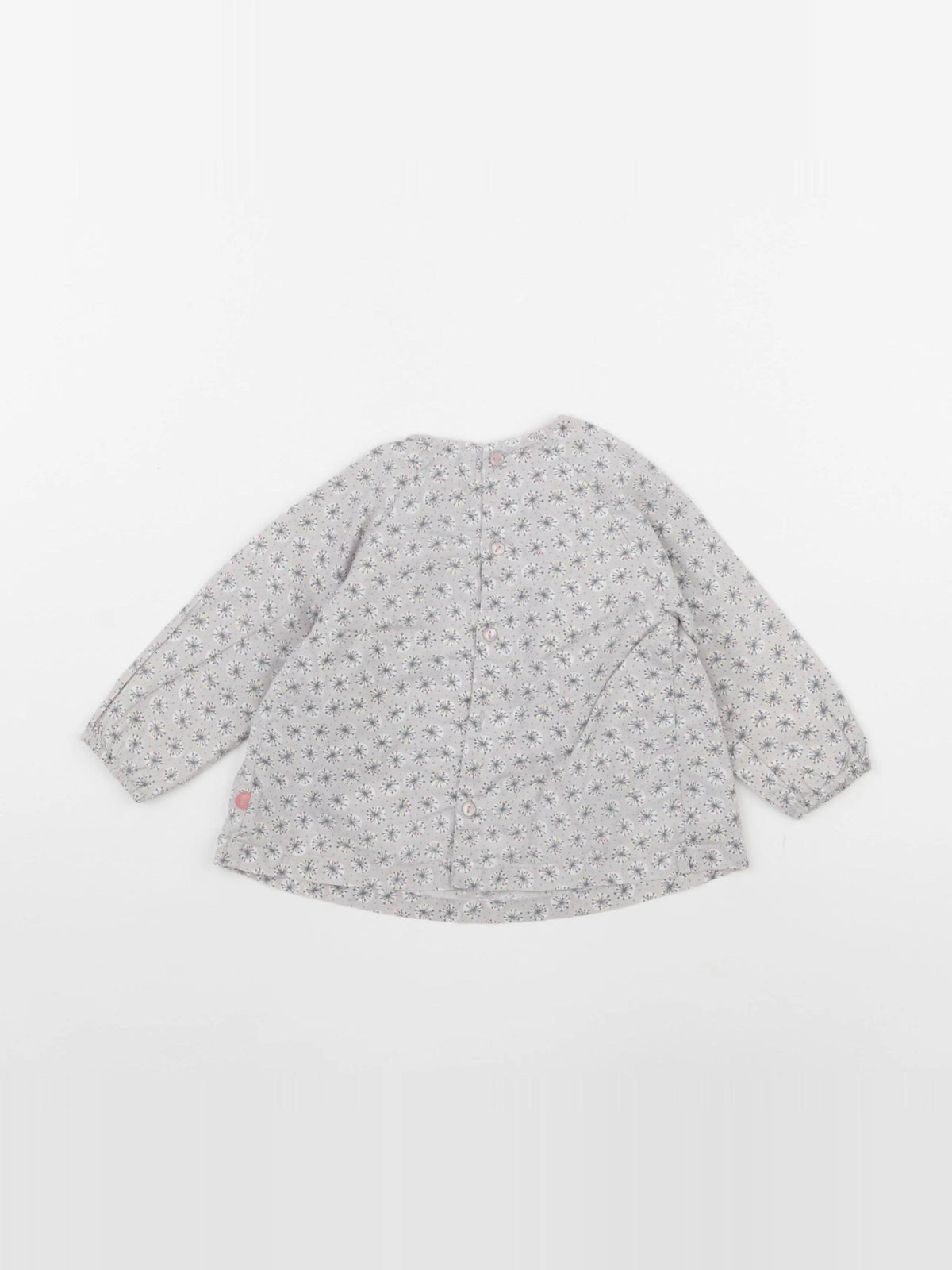 Obaïbi - blouse gris - 12 mois