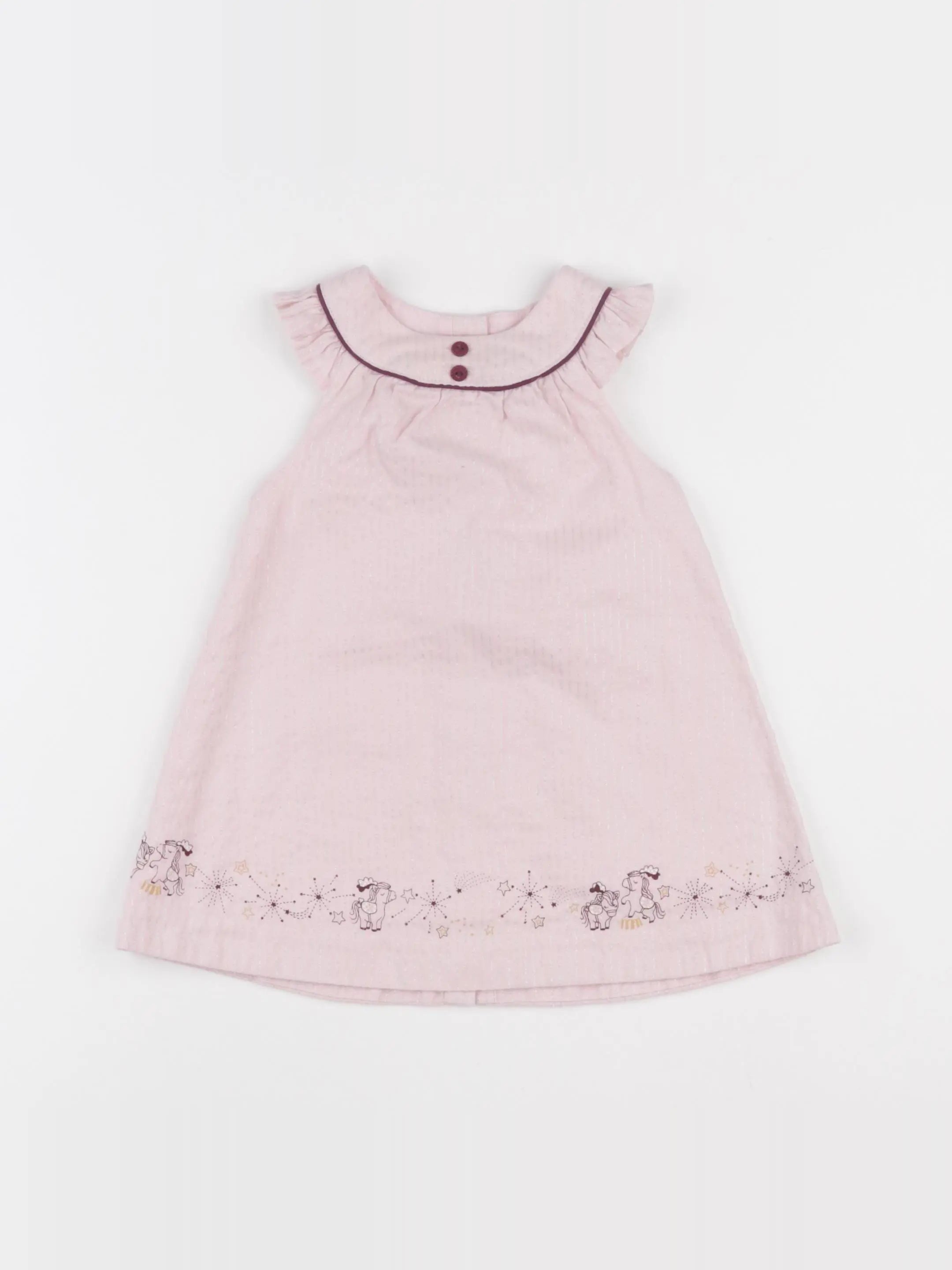 Sergent Major - robe rose - 12 mois