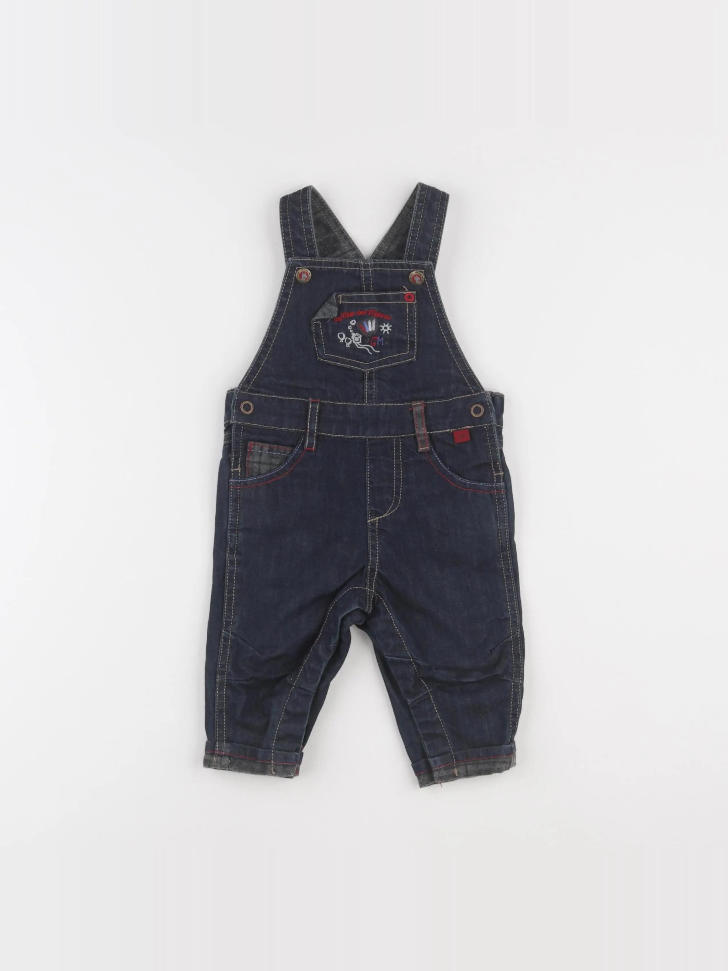 Sergent Major - salopette bleu - 6 mois