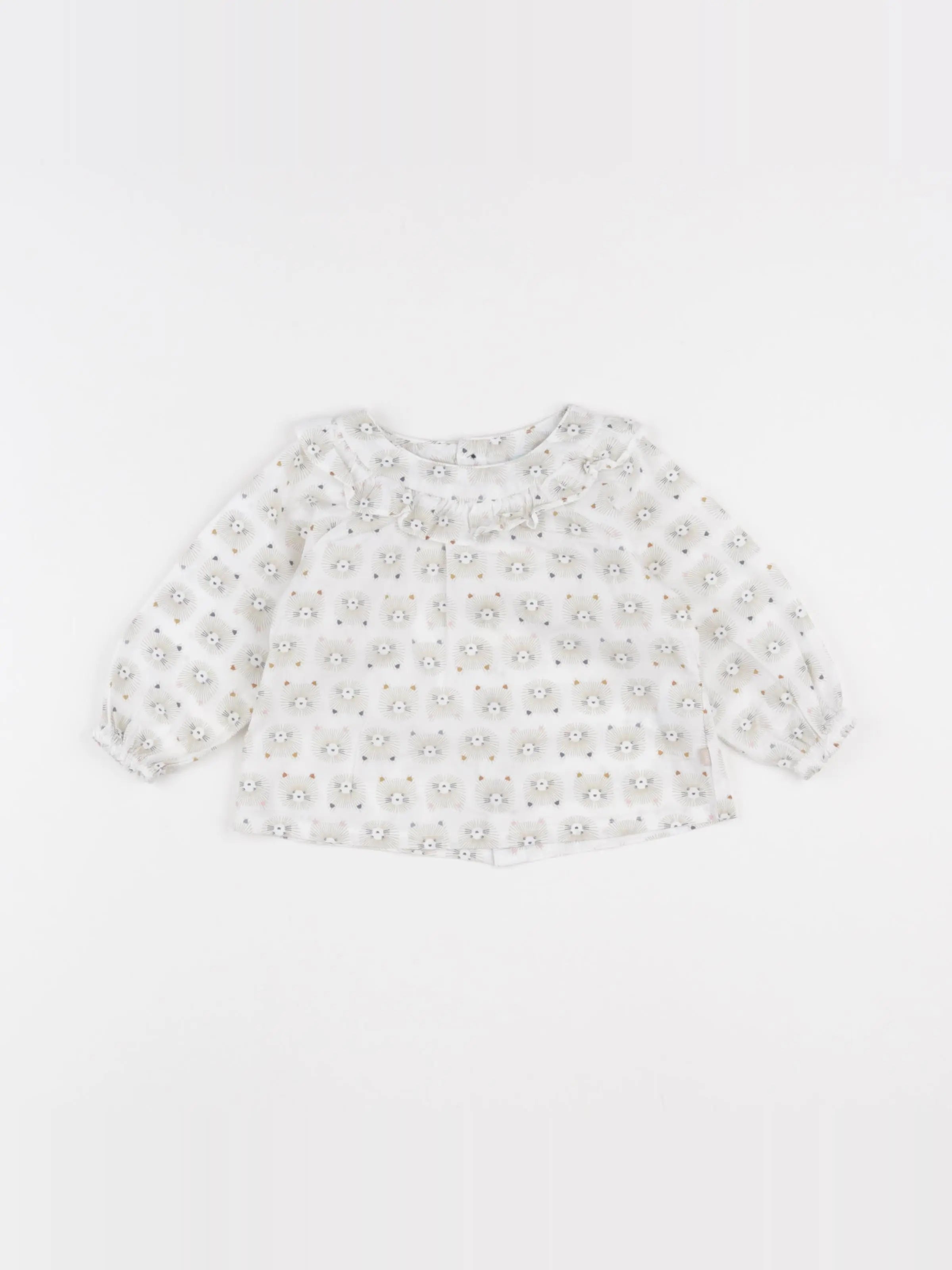 Obaïbi - blouse beige - 6 mois