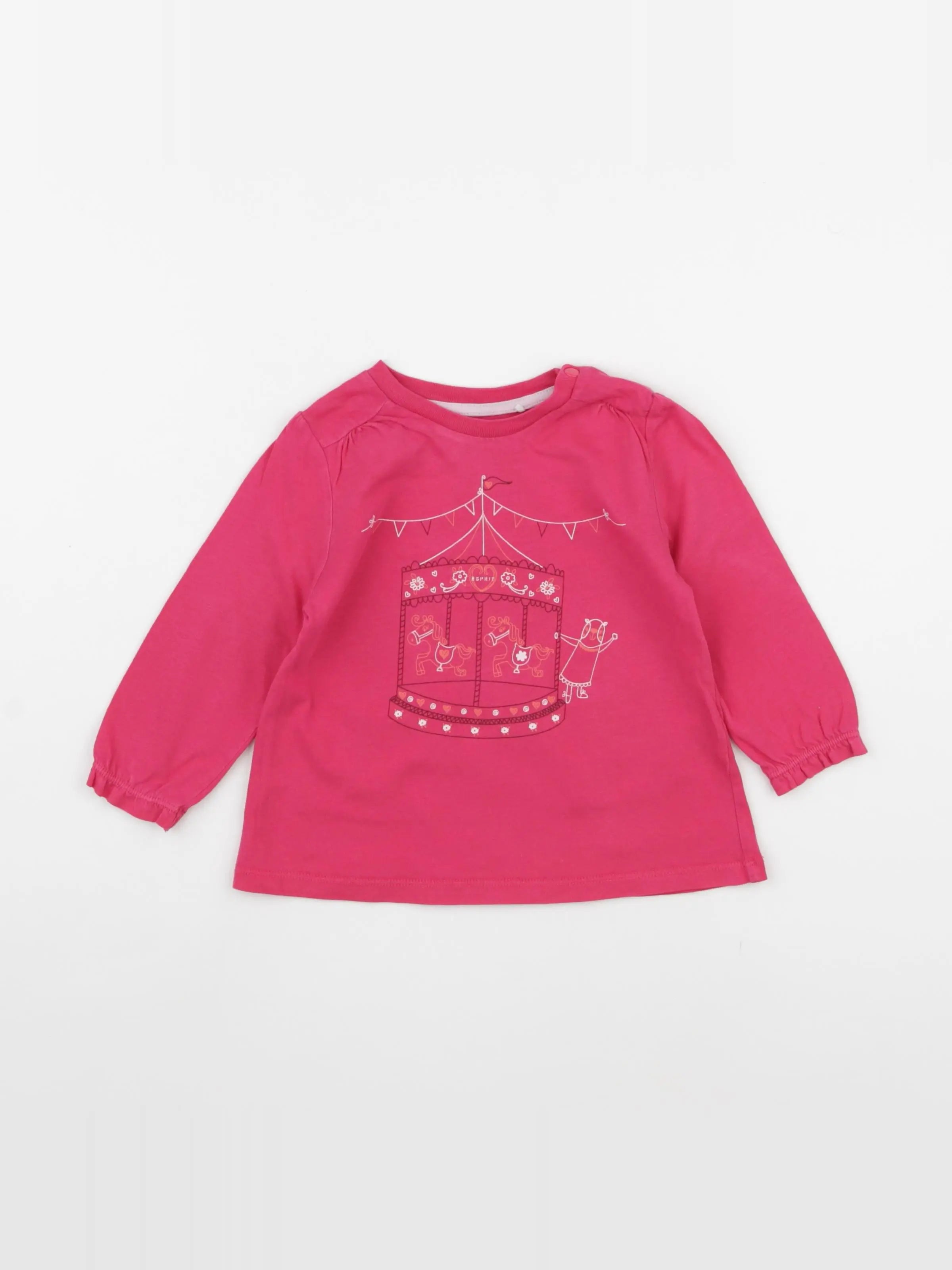 Esprit - tee-shirt rose - 12 mois