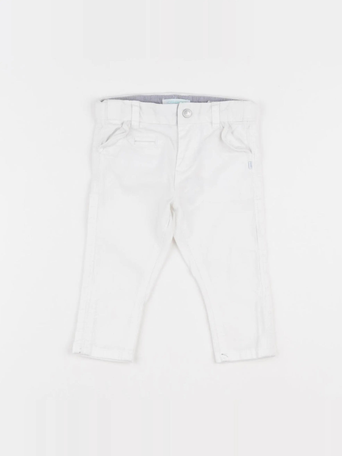 Obaïbi - pantalon blanc - 6 mois