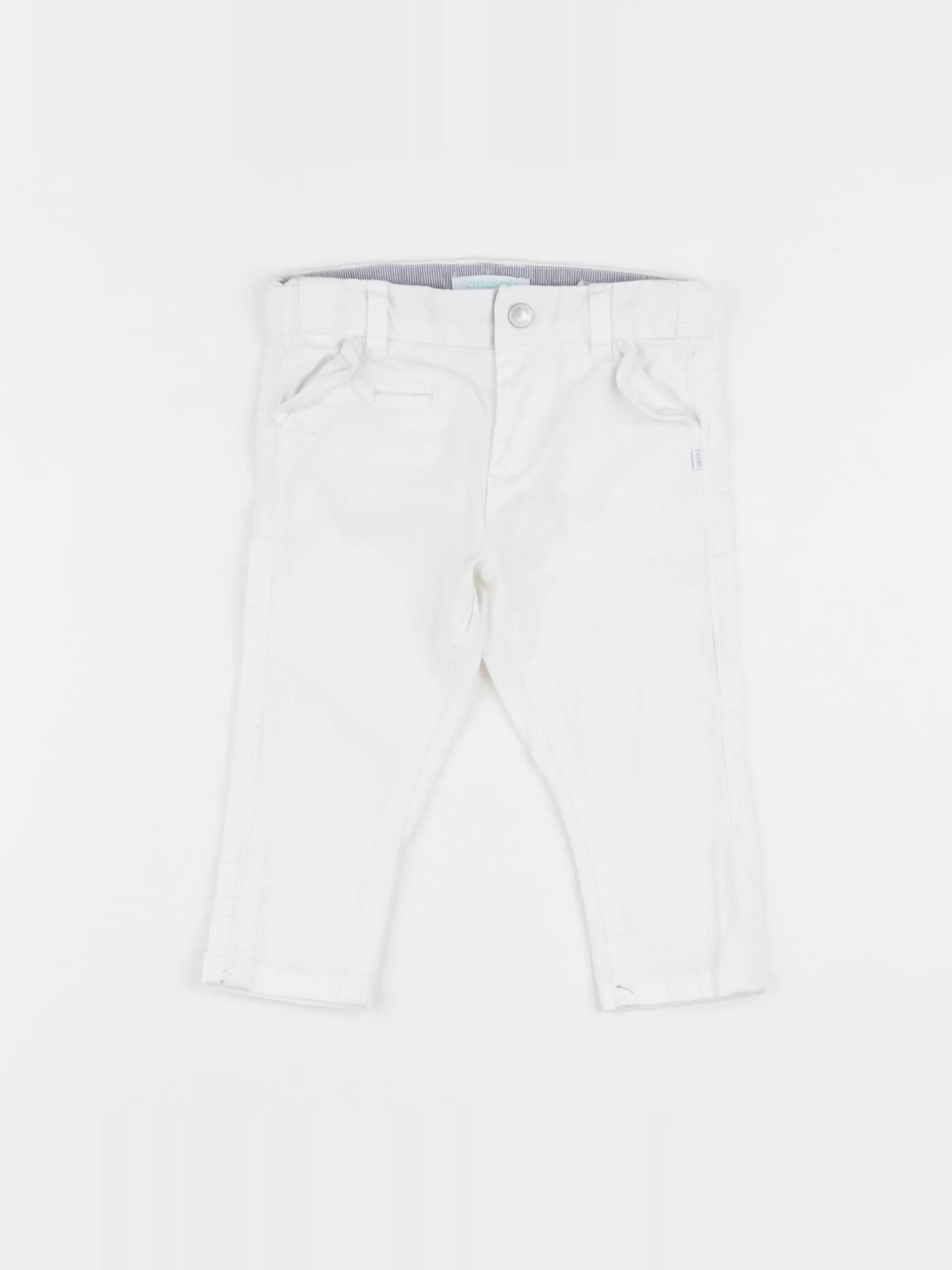Obaïbi - pantalon blanc - 6 mois