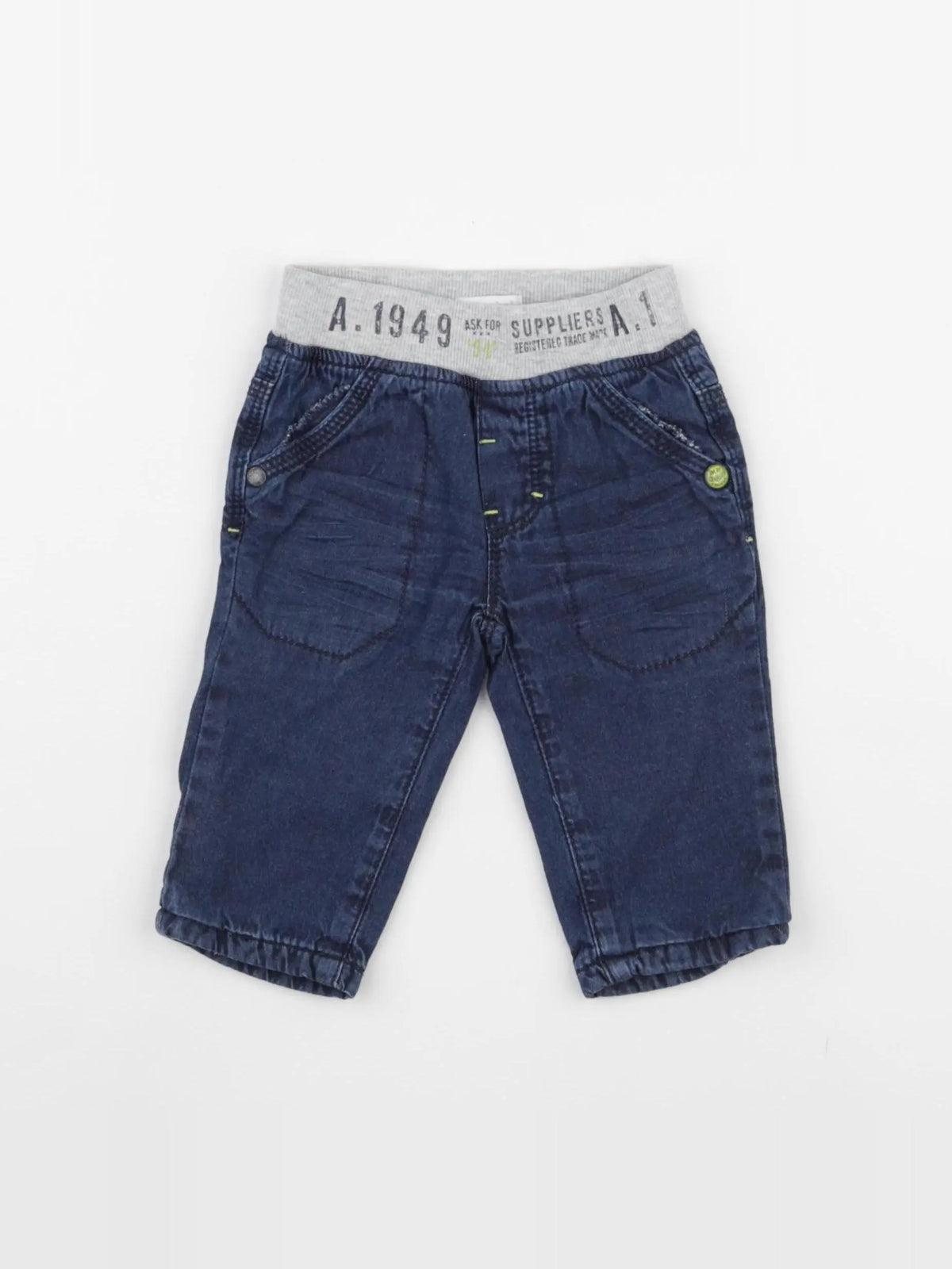 Absorba - pantalon doublé bleu - 6 mois