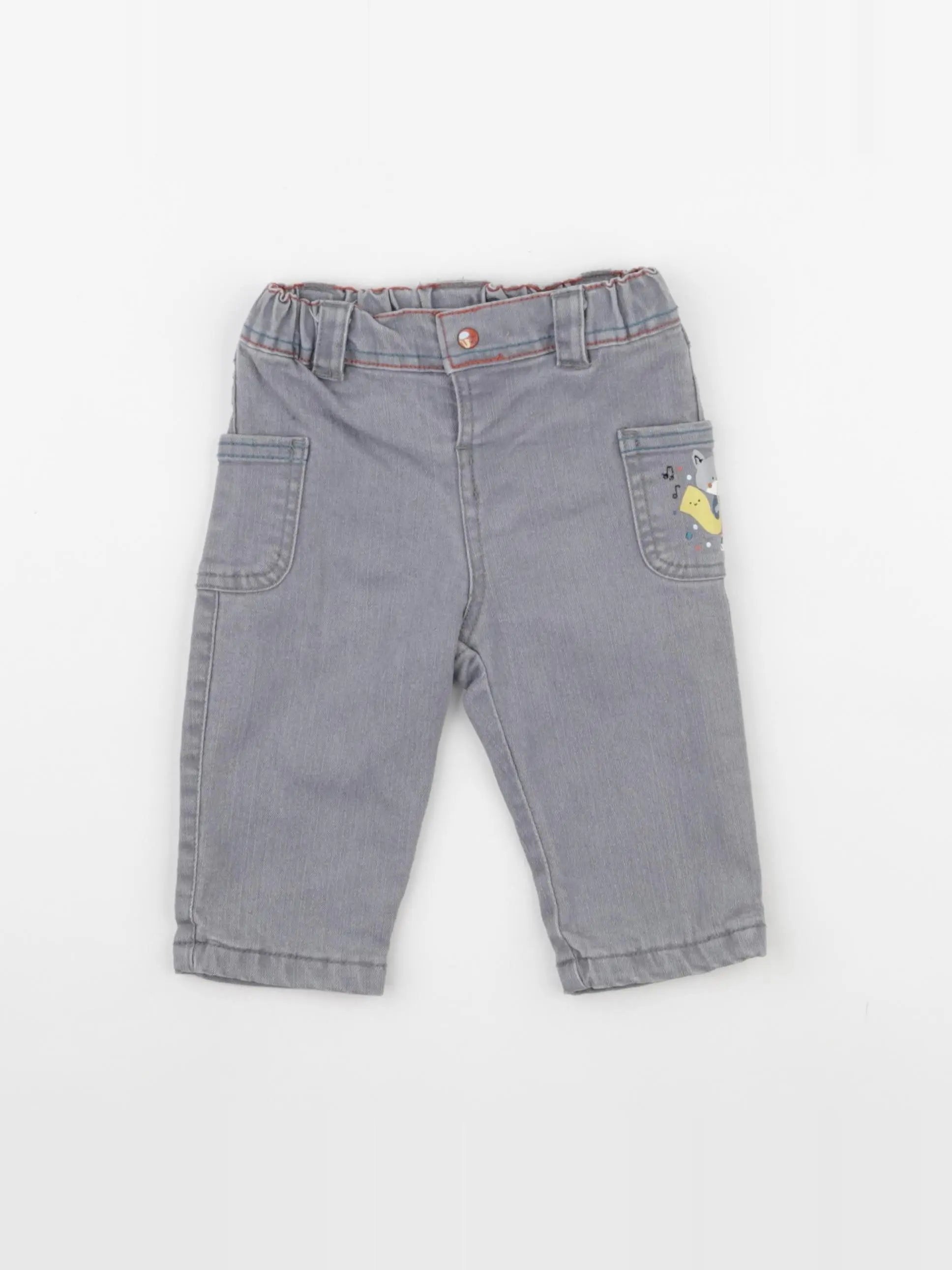 Sergent Major - jean gris - 6 mois