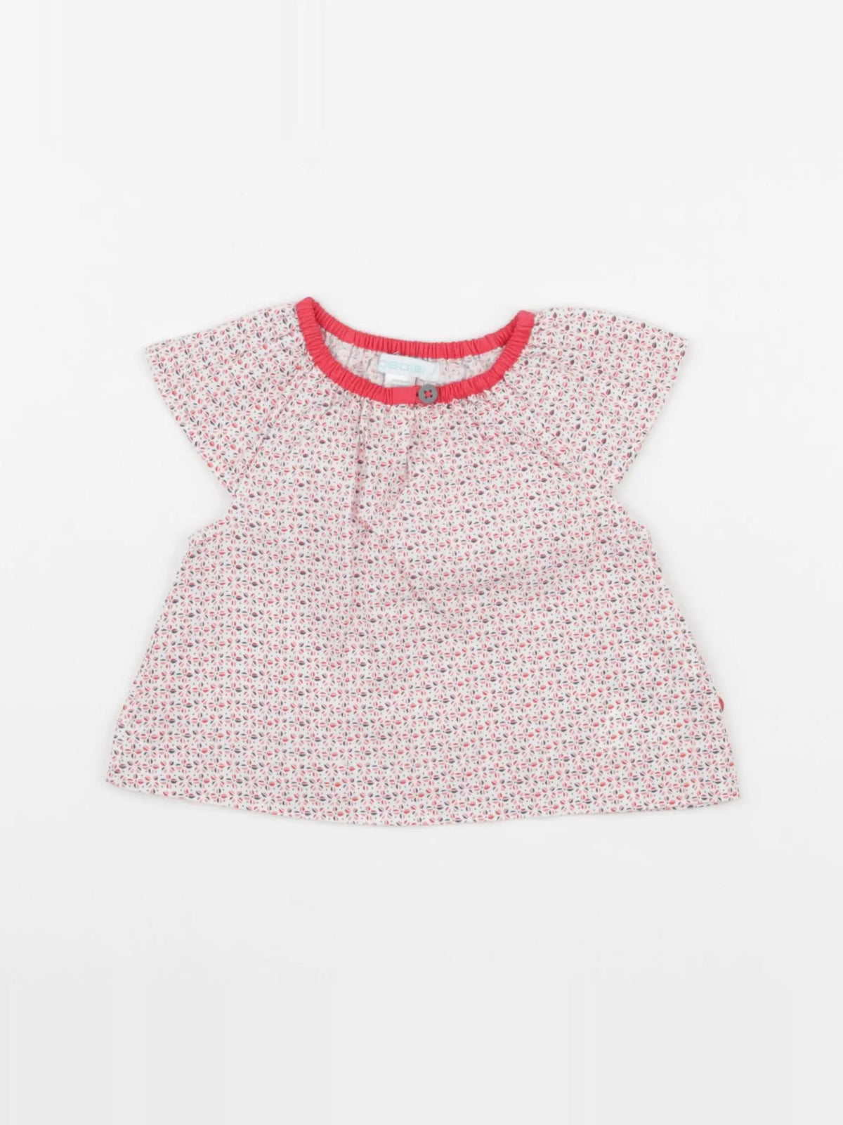 Obaïbi - blouse rouge - 3 mois