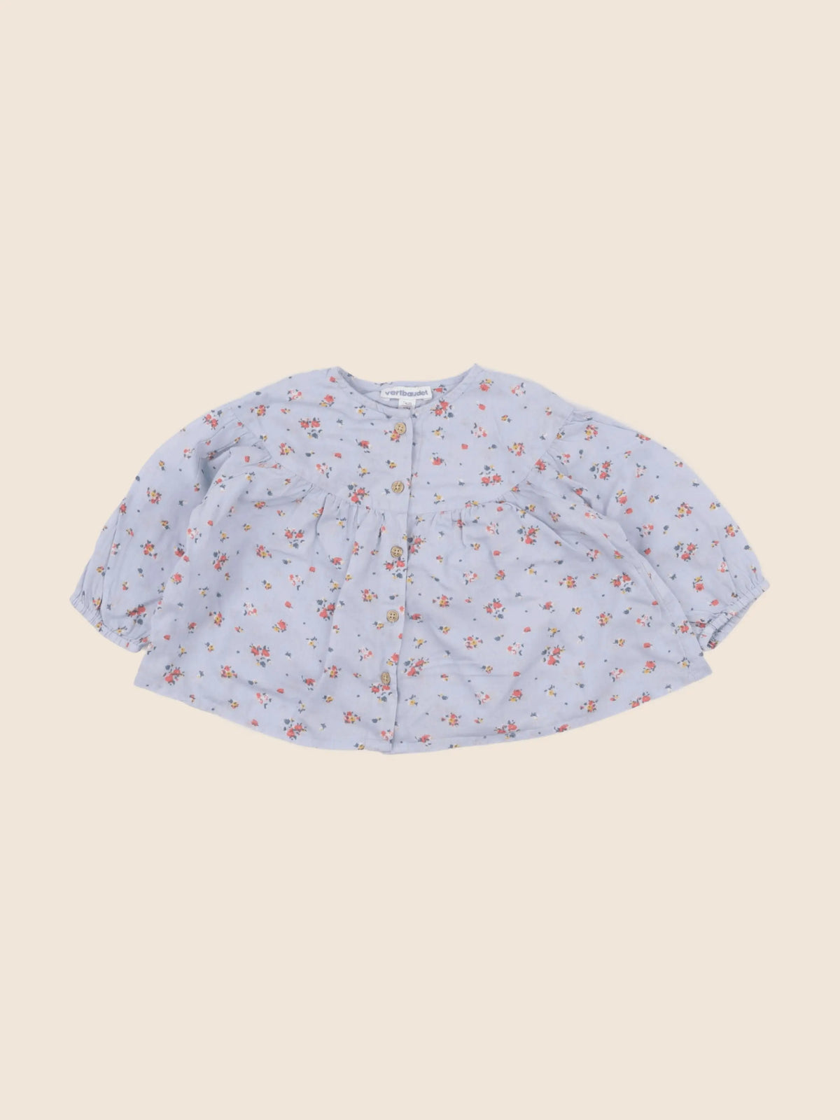 Vertbaudet - blouse bleu - 12 mois