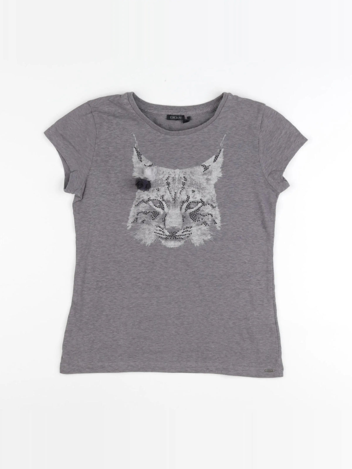 IKKS - tee-shirt gris - 10 ans