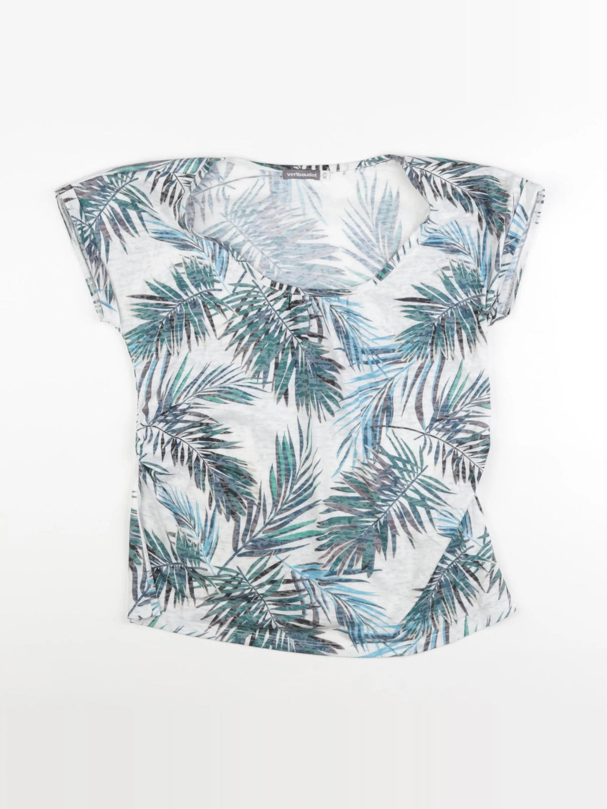 Vertbaudet - tee-shirt grossesse blanc, vert - 34 à 36