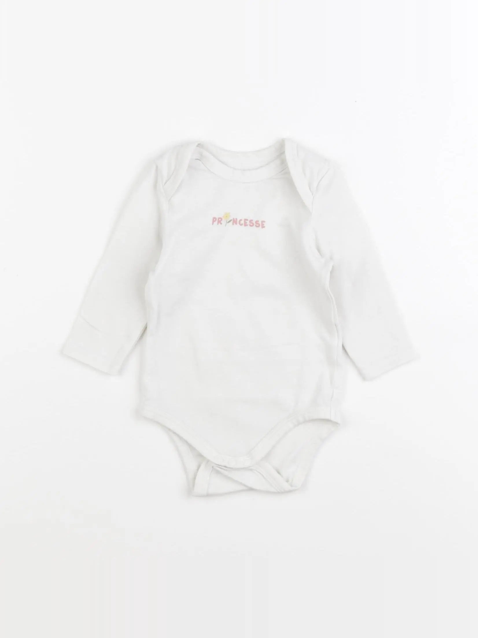 Tape à l'oeil - body blanc - 3 mois
