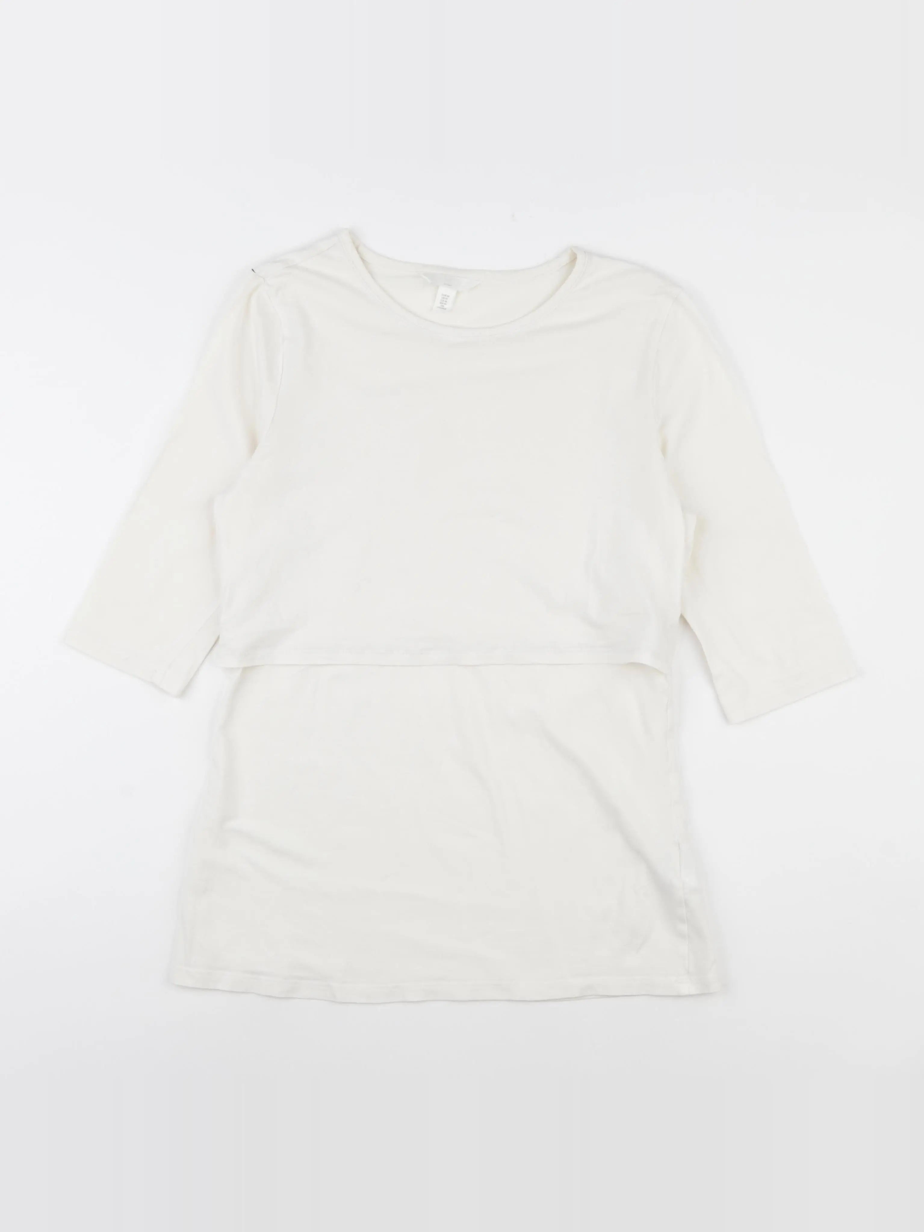 H&M - tee-shirt grossesse beige - 40 à 42