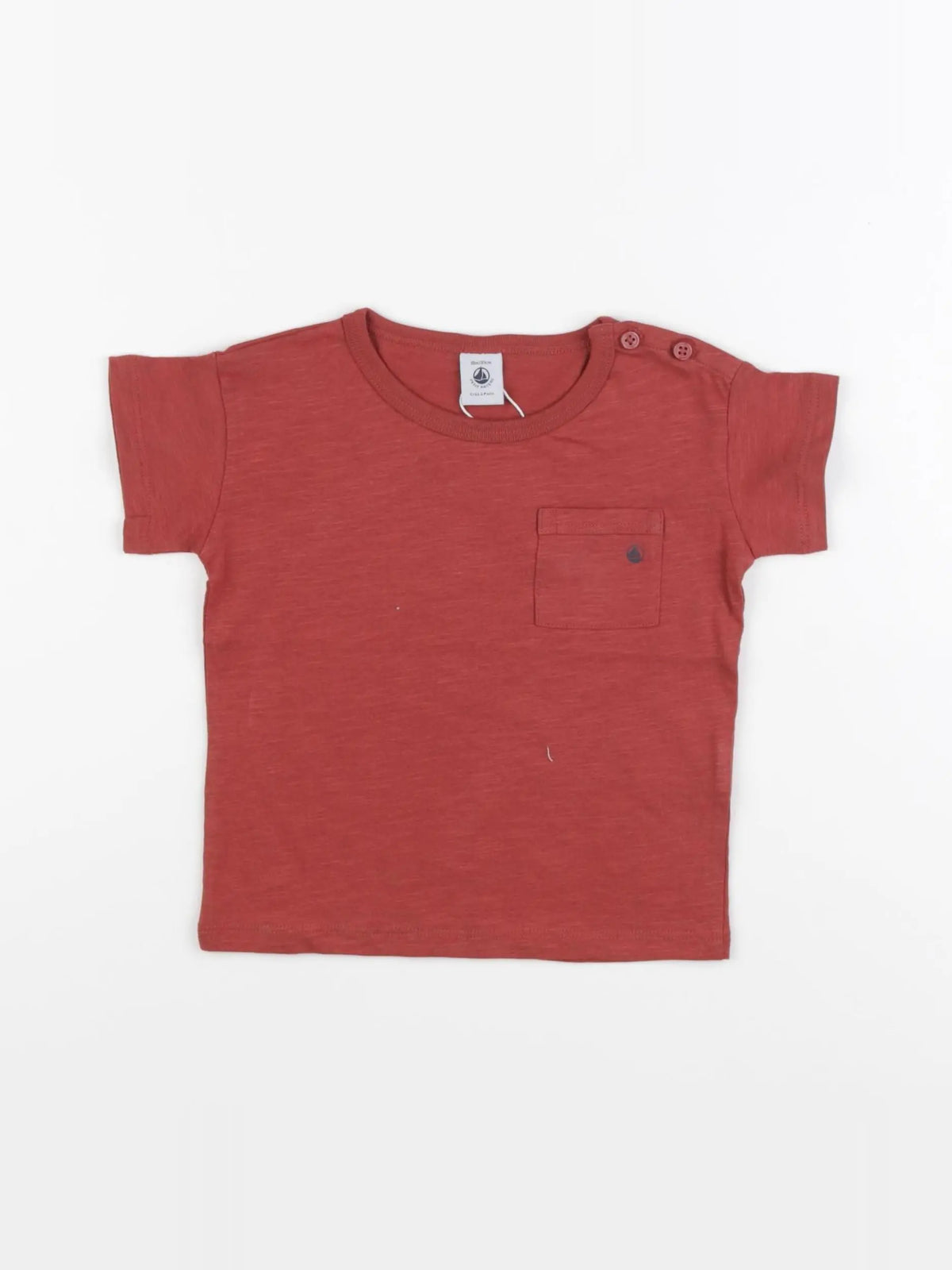 Petit Bateau - tee-shirt rouge - 6 mois